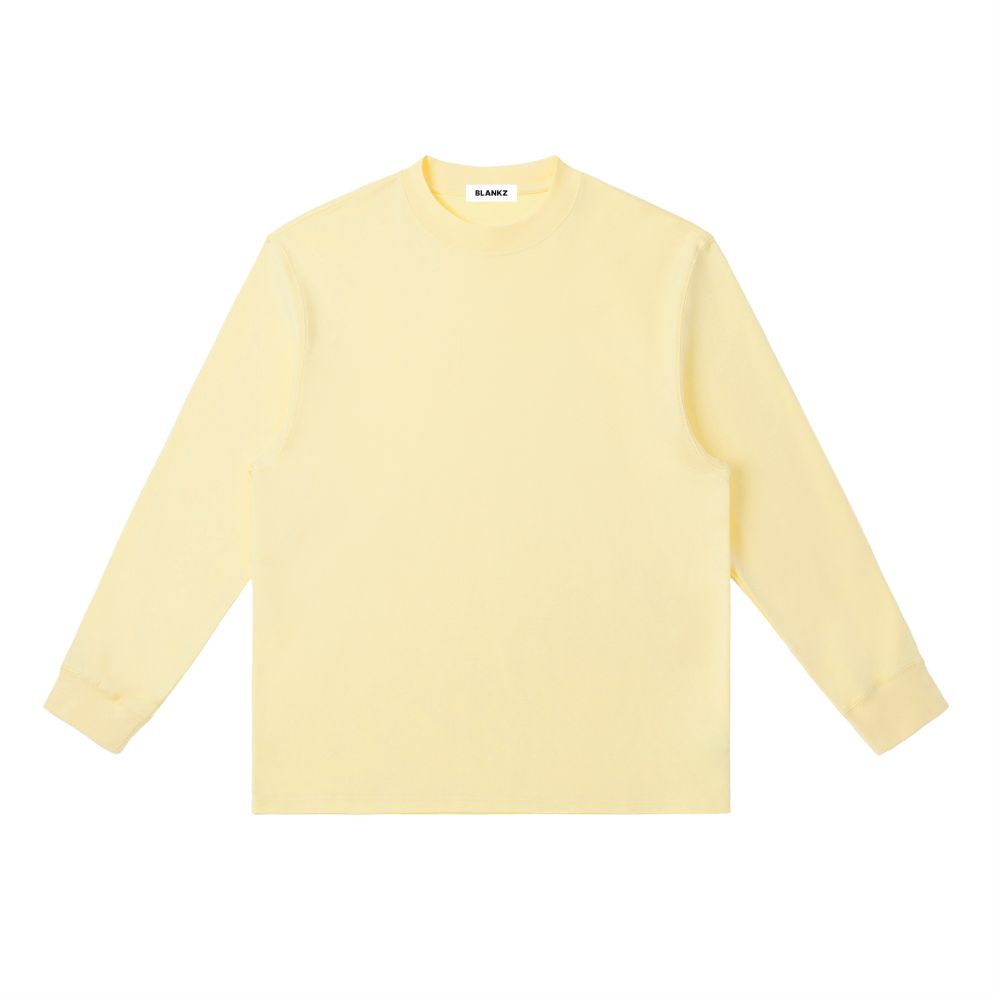 BLANKZ Everyday Long Sleeve 280 — Yellow Cream, front view