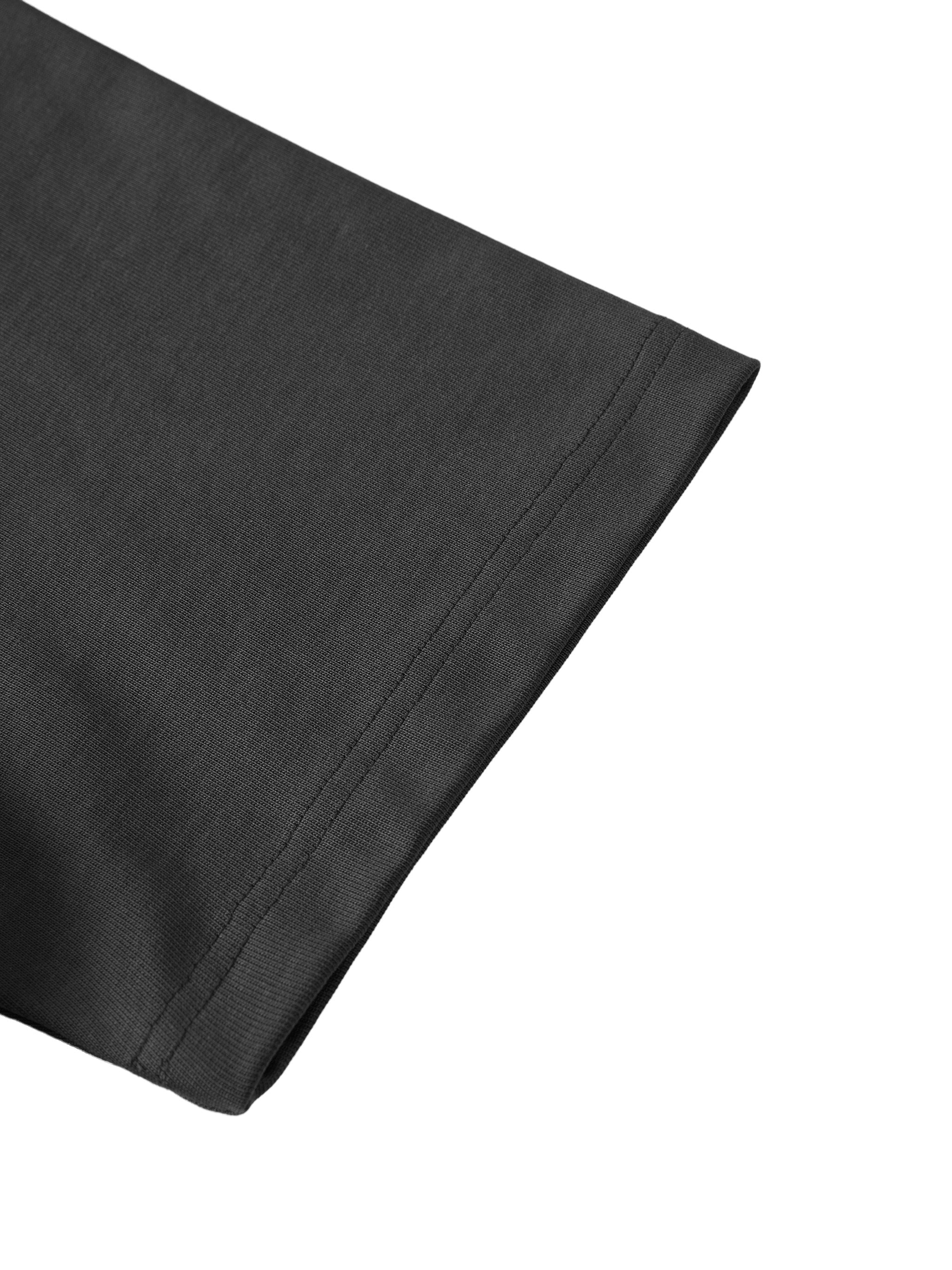 BLANKZ Ultraweight Box Tee — Short sleeve and sleeve hem detail