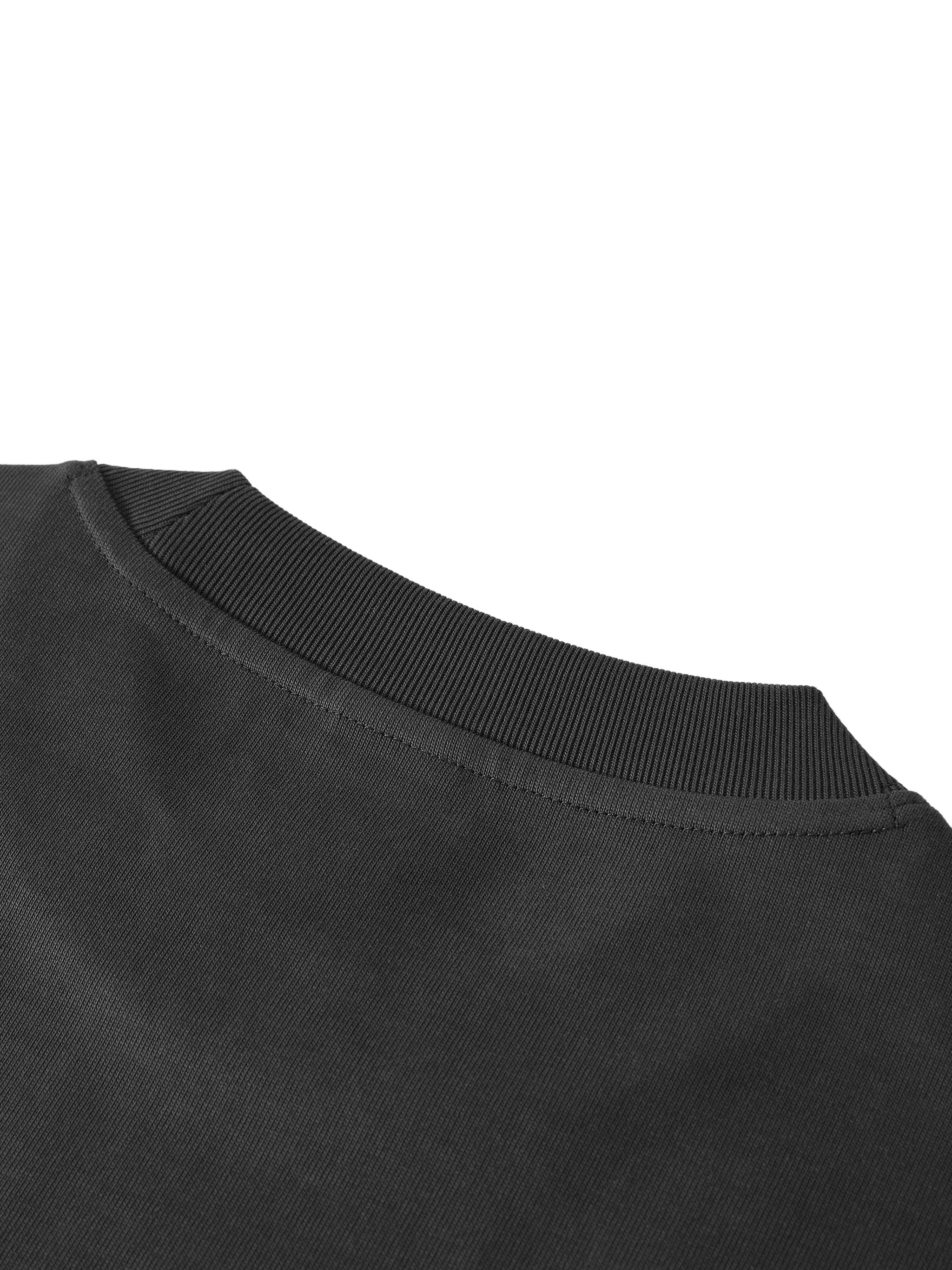 BLANKZ Ultraweight Box Tee — Back neckline detail