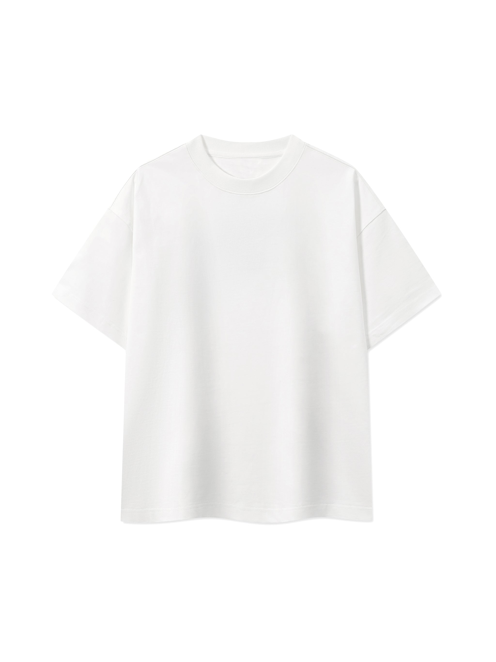 BLANKZ Ultraweight Box Tee — White, front view