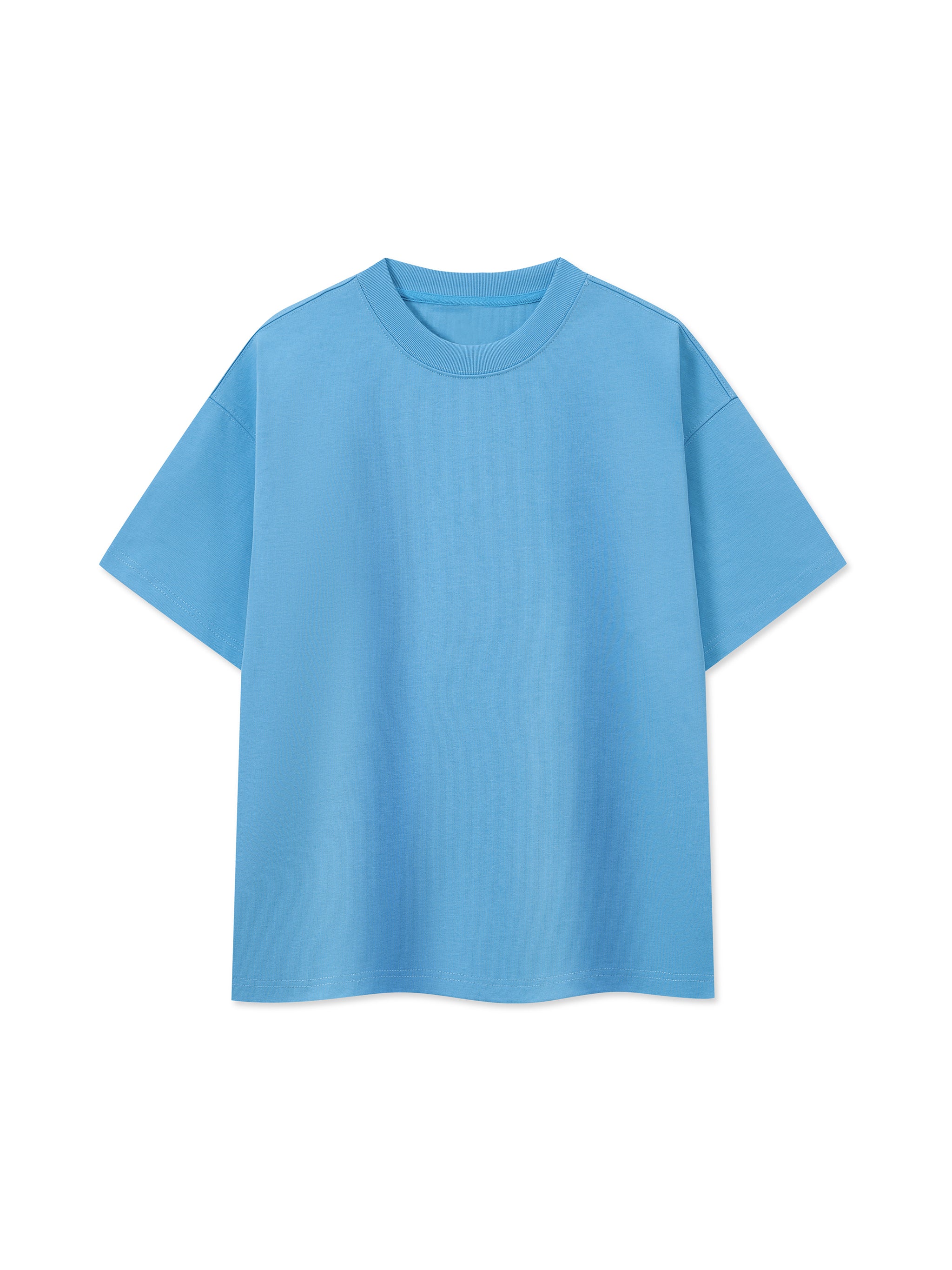 BLANKZ Ultraweight Box Tee — Sky Blue, front view