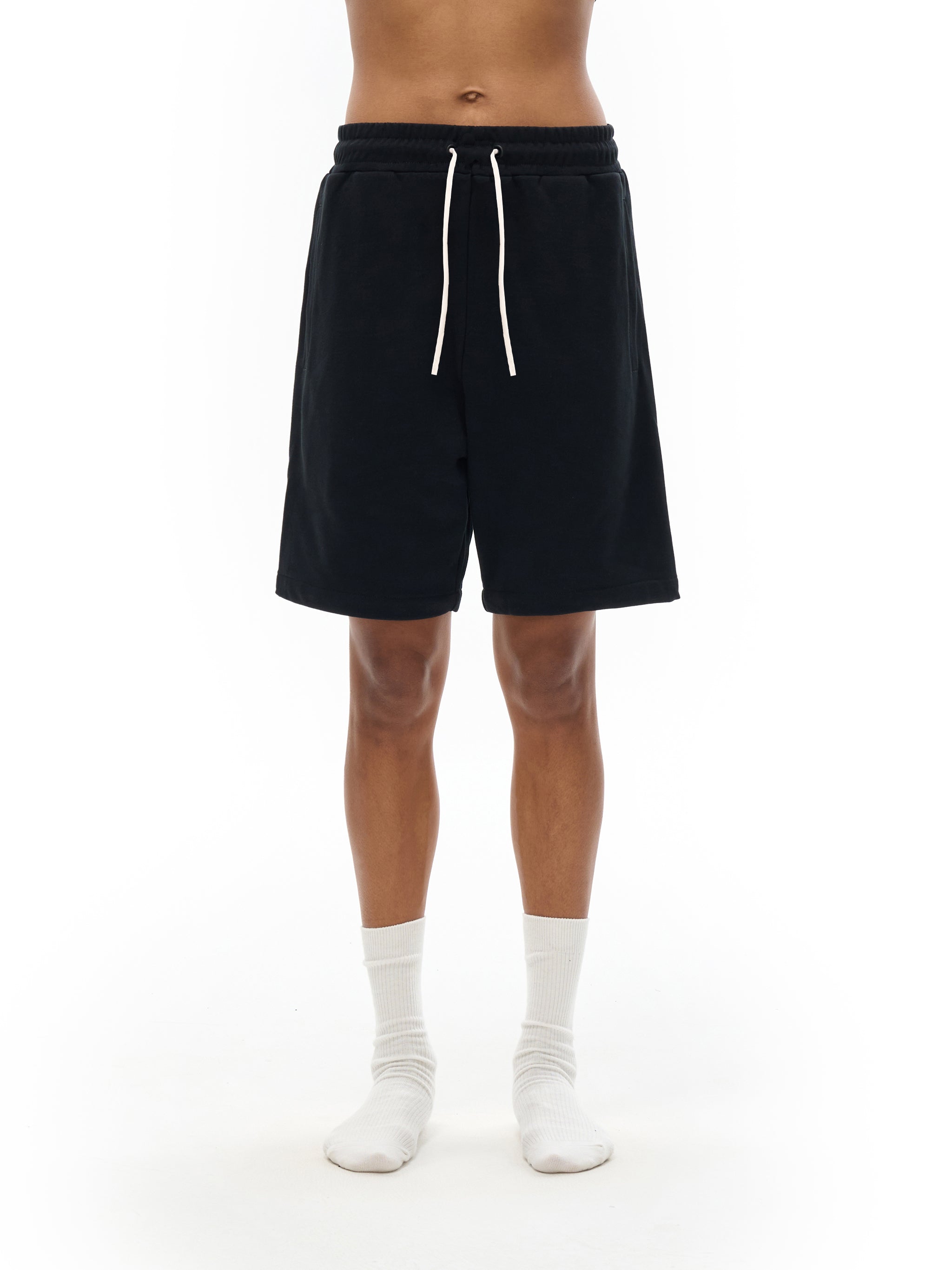 BLANKZ Essential Cotton Short — Model wearing the garment, front view