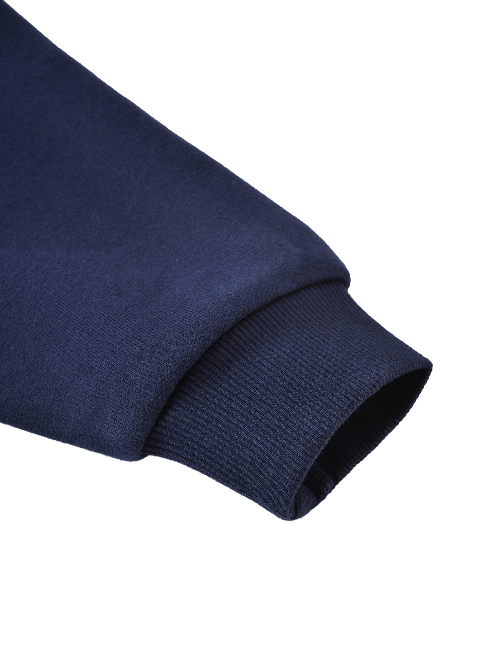 BLANKZ Kids' Essential Fleece Crewneck Sweatshirt — ribbed cuff detail