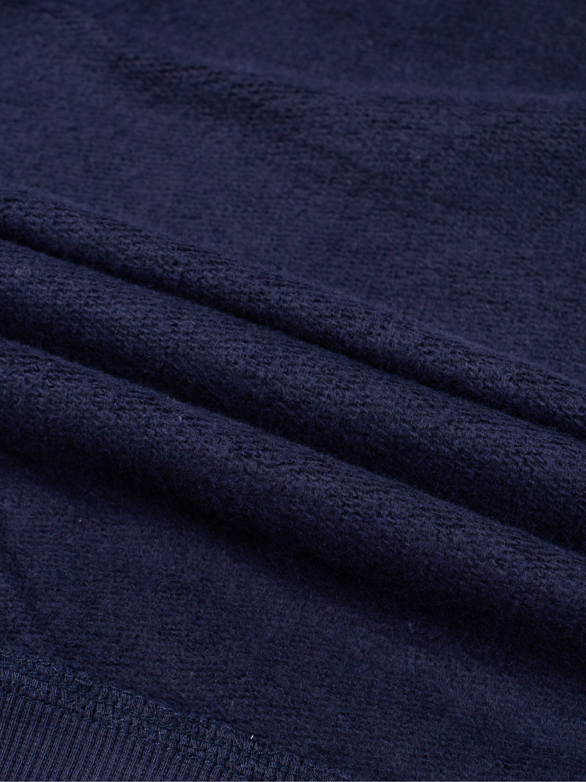 BLANKZ Kids' Essential Fleece Crewneck Sweatshirt — brushed fleece interior close-up