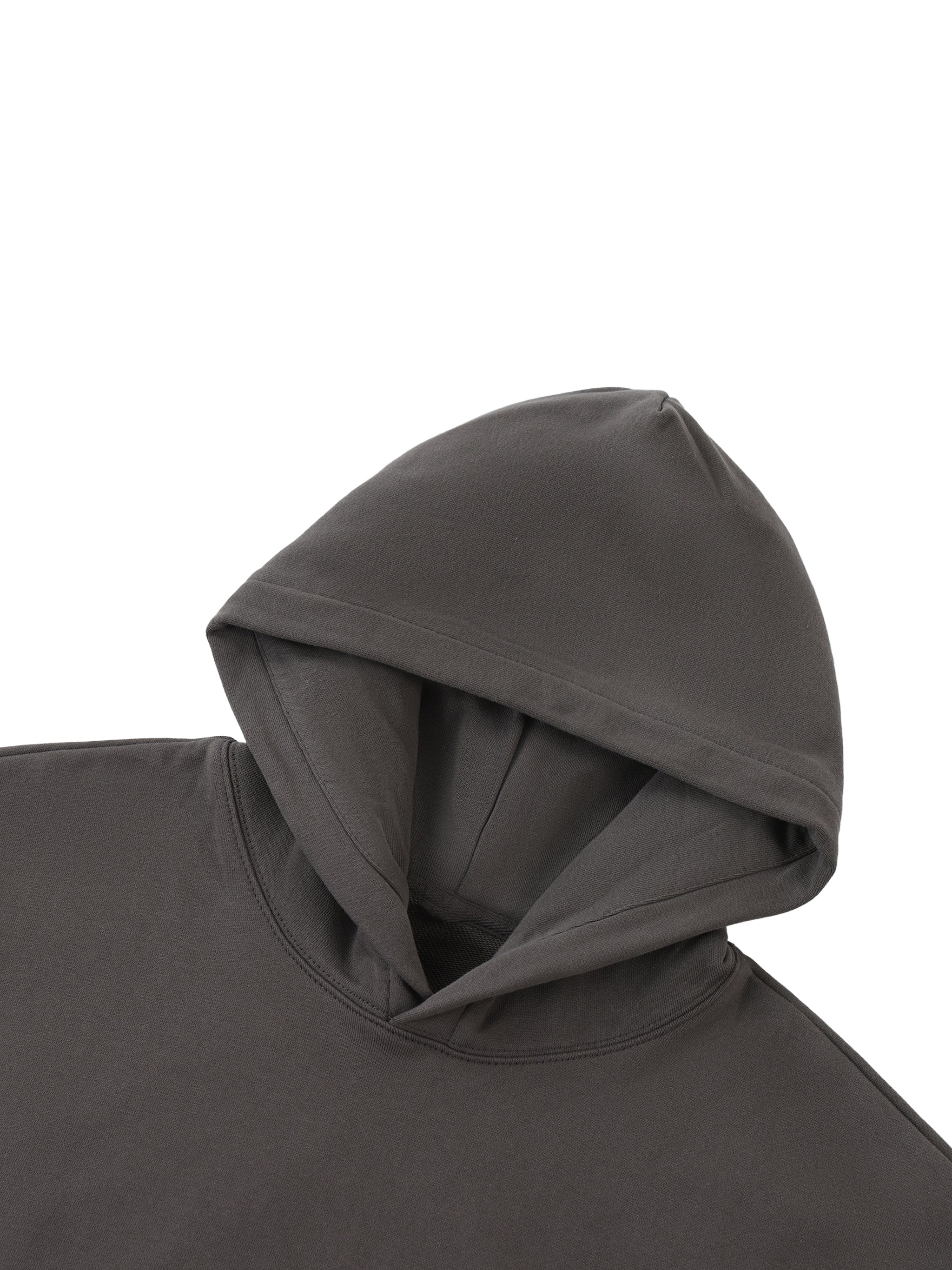BLANKZ Ultraweight Cotton Hoodie 530 — hood and neckline detail