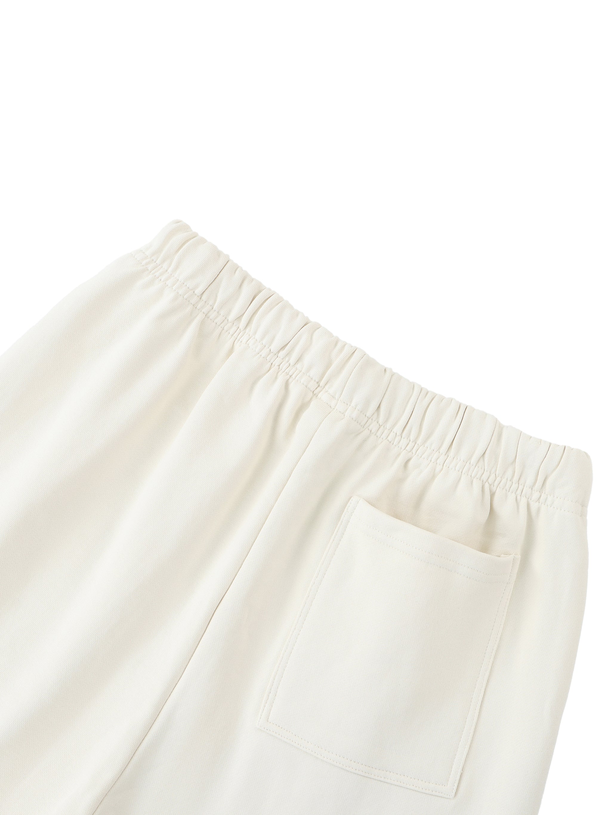 BLANKZ Essential Heavyweight Cotton Sweatpants — rear pocket and waistband detail