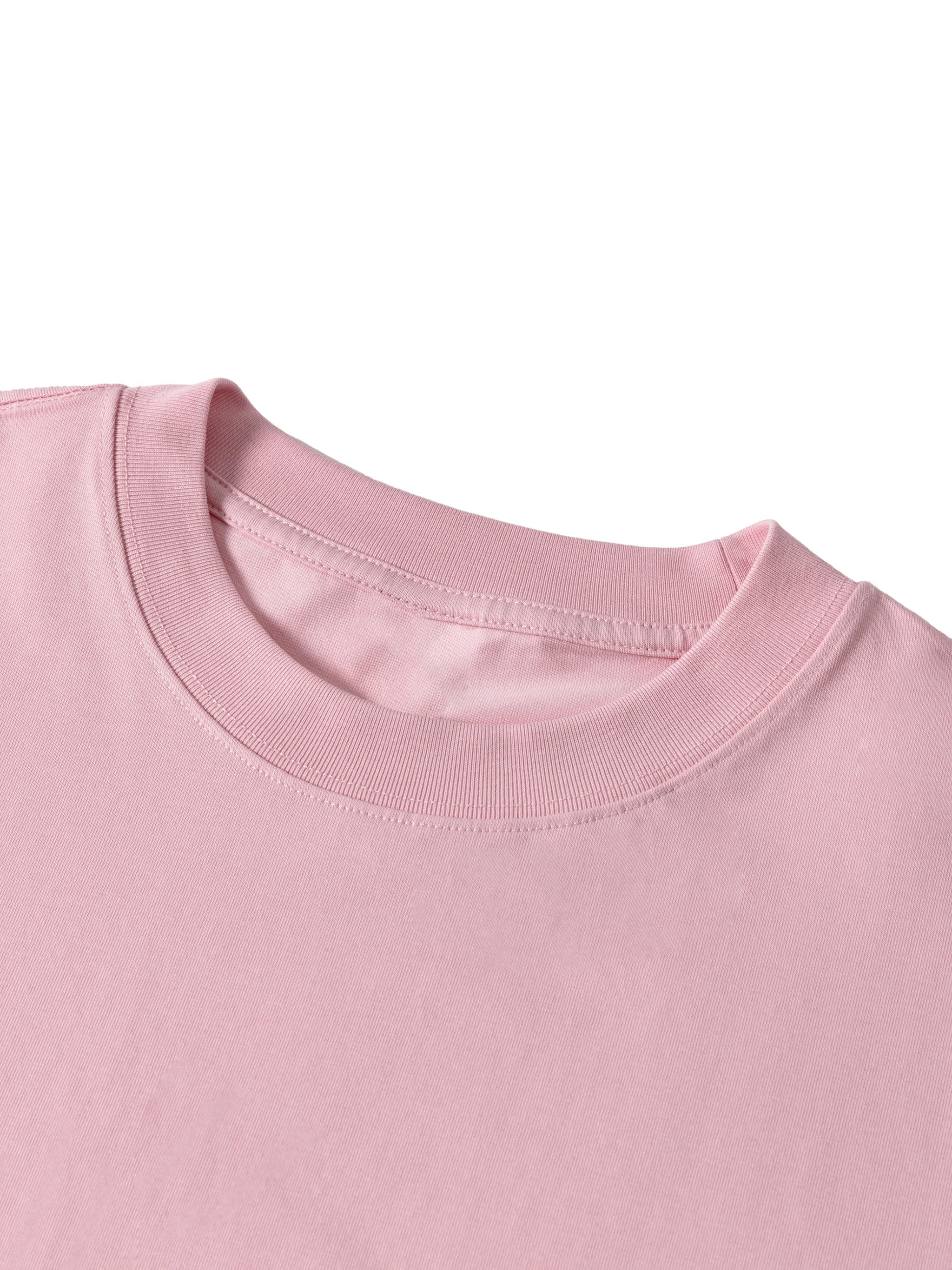 BLANKZ Sorona Box Tee 240 — Ribbed crew neckline detail