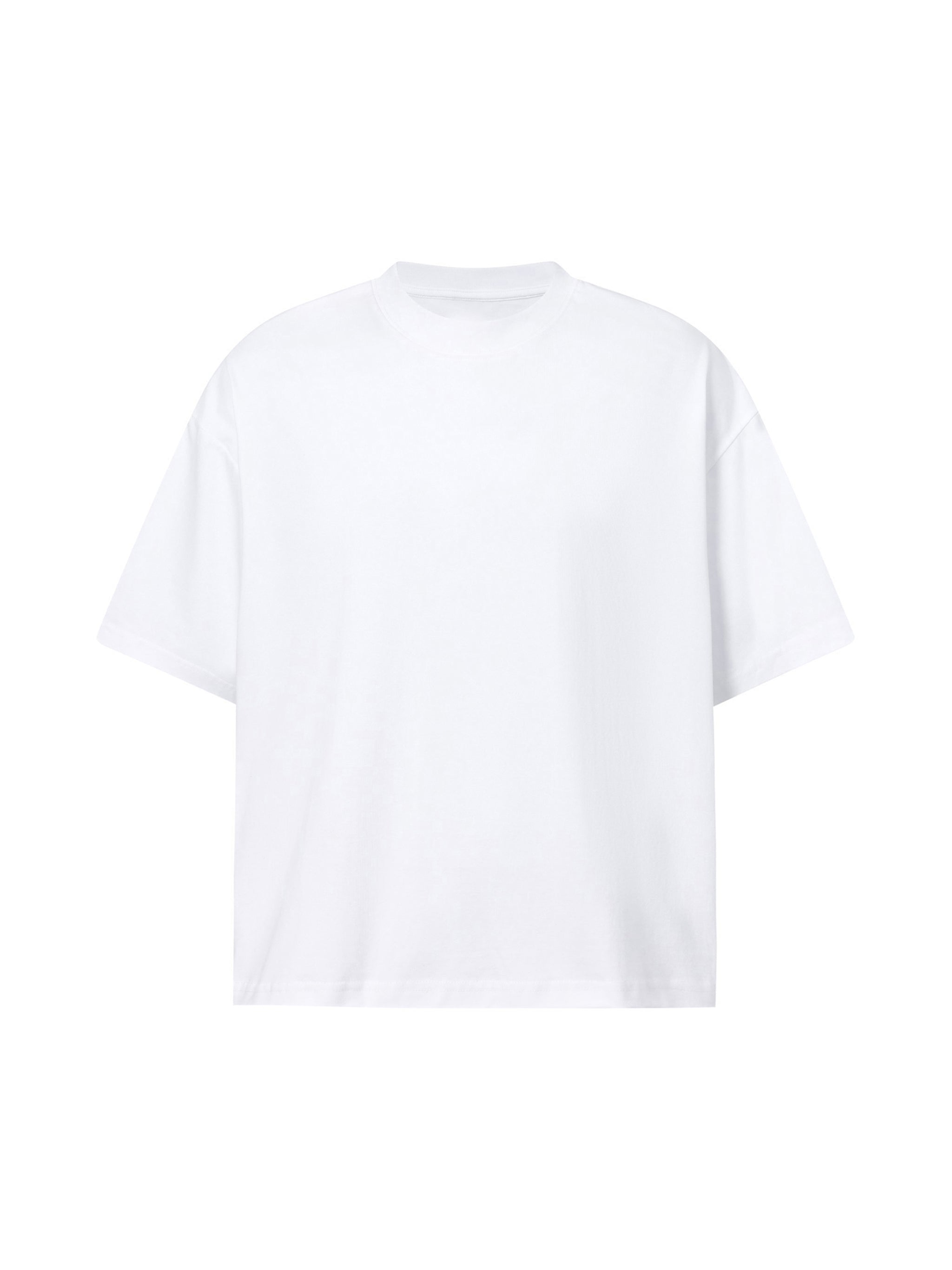 BLANKZ Sorona Box Tee 240 — White, front view