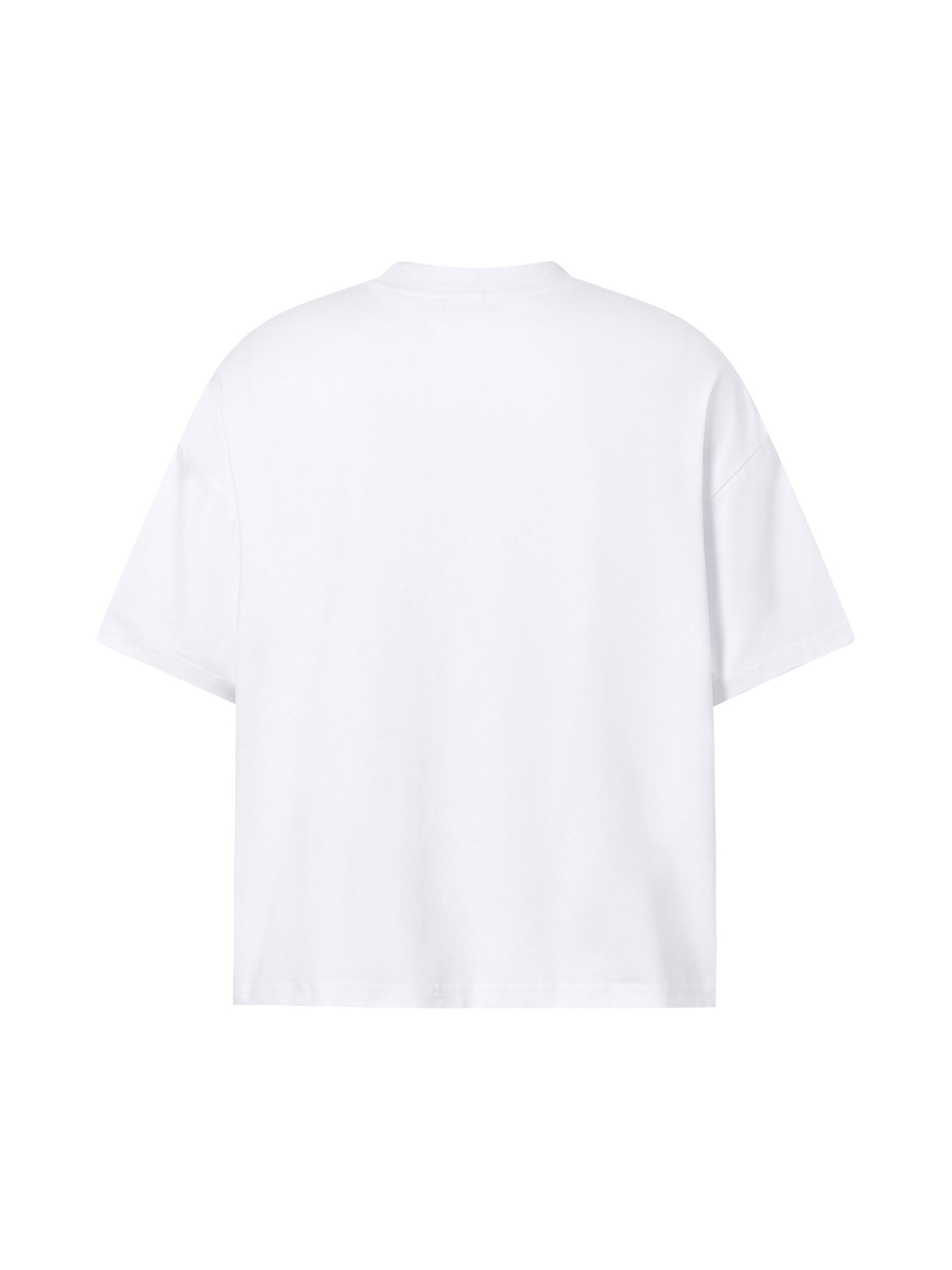 BLANKZ Sorona Box Tee 240 — White, back view