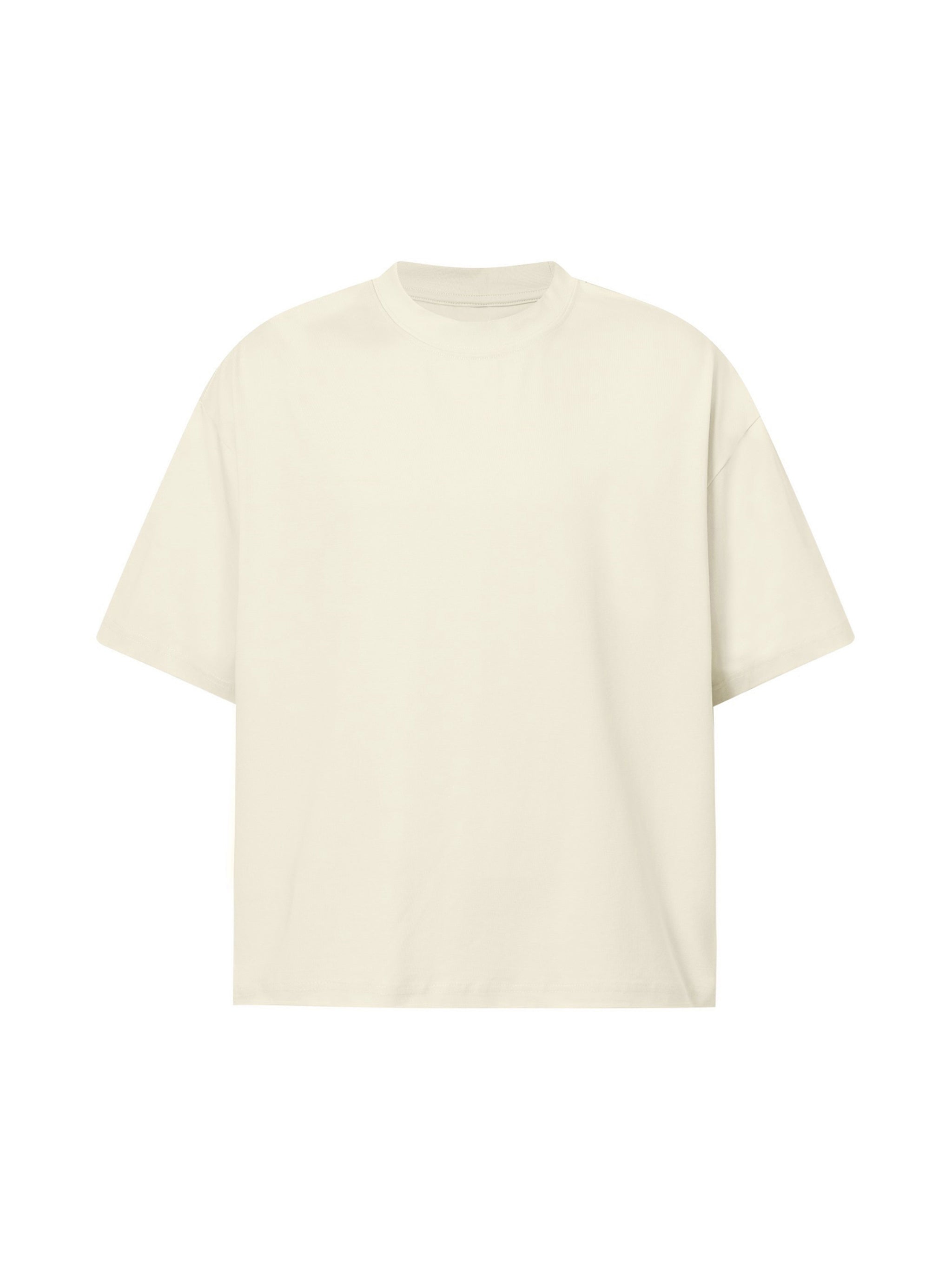BLANKZ Sorona Box Tee 240 — Light Apricot, front view