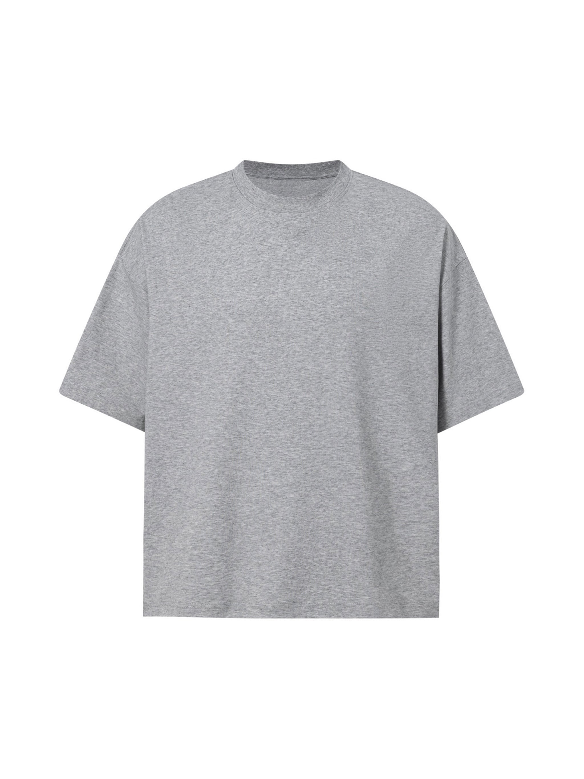 BLANKZ Sorona Box Tee 240 — Flower Gray, front view