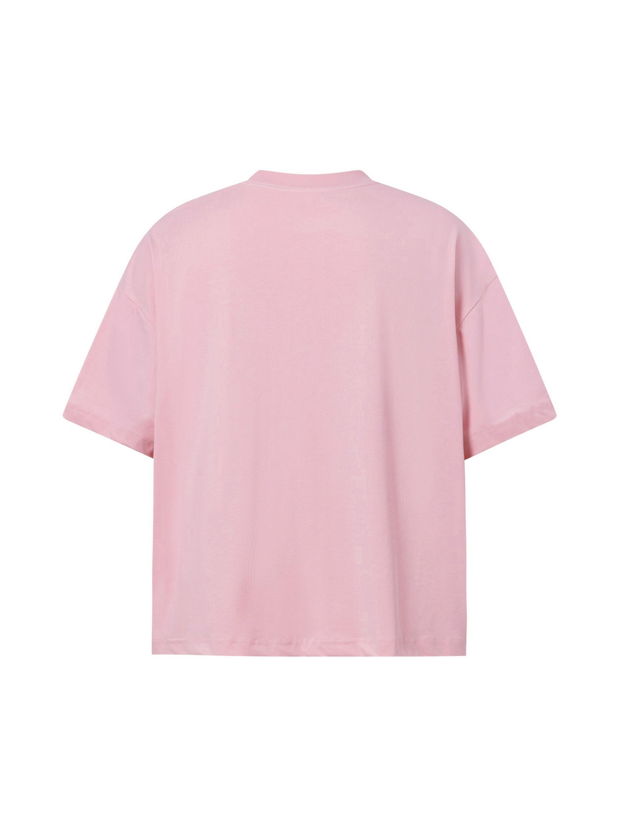 BLANKZ Sorona Box Tee 240 — Pink, back view