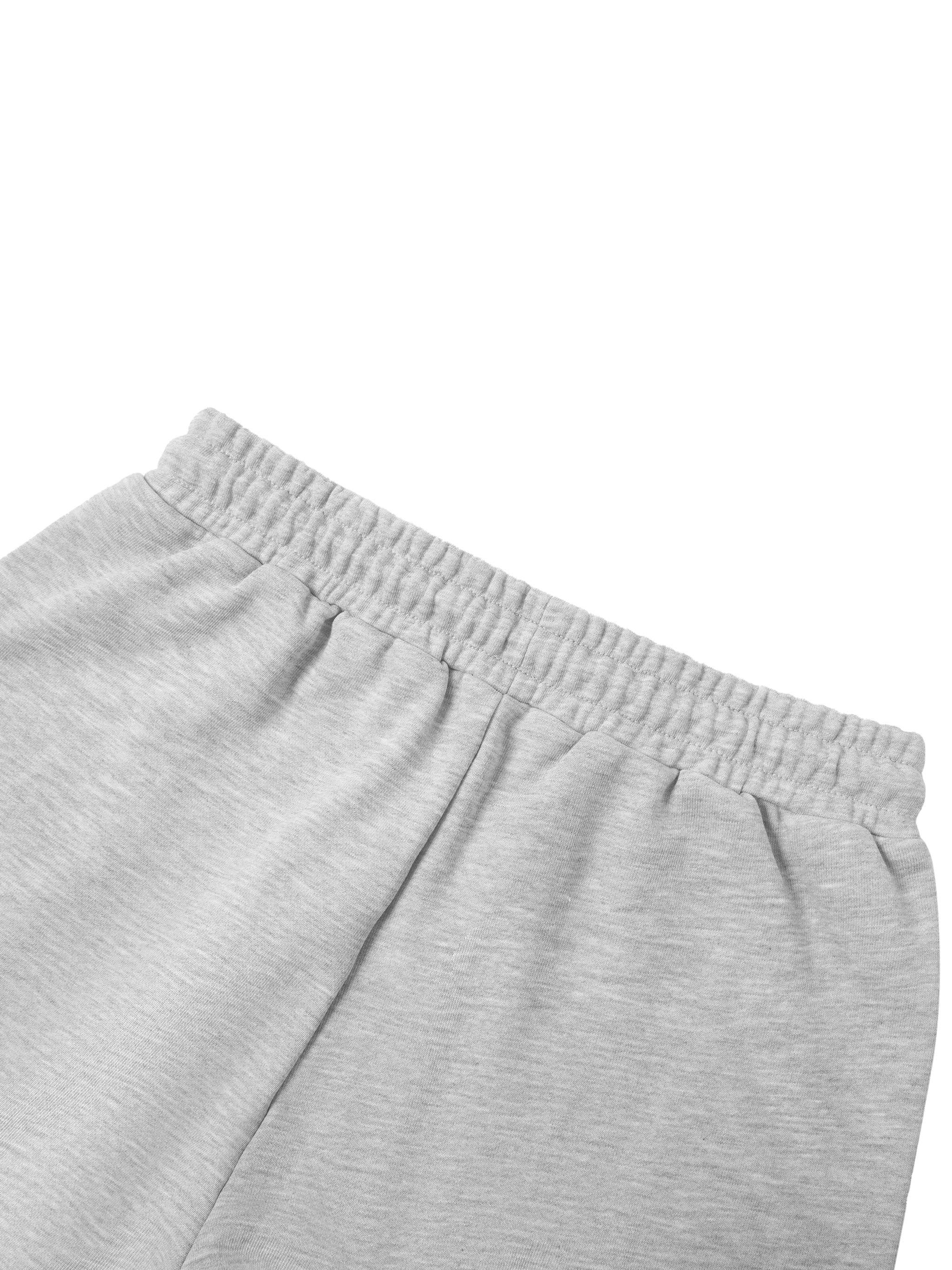 BLANKZ Essential Straight-Leg Sweatpants — Flower Gray, back waistband detail