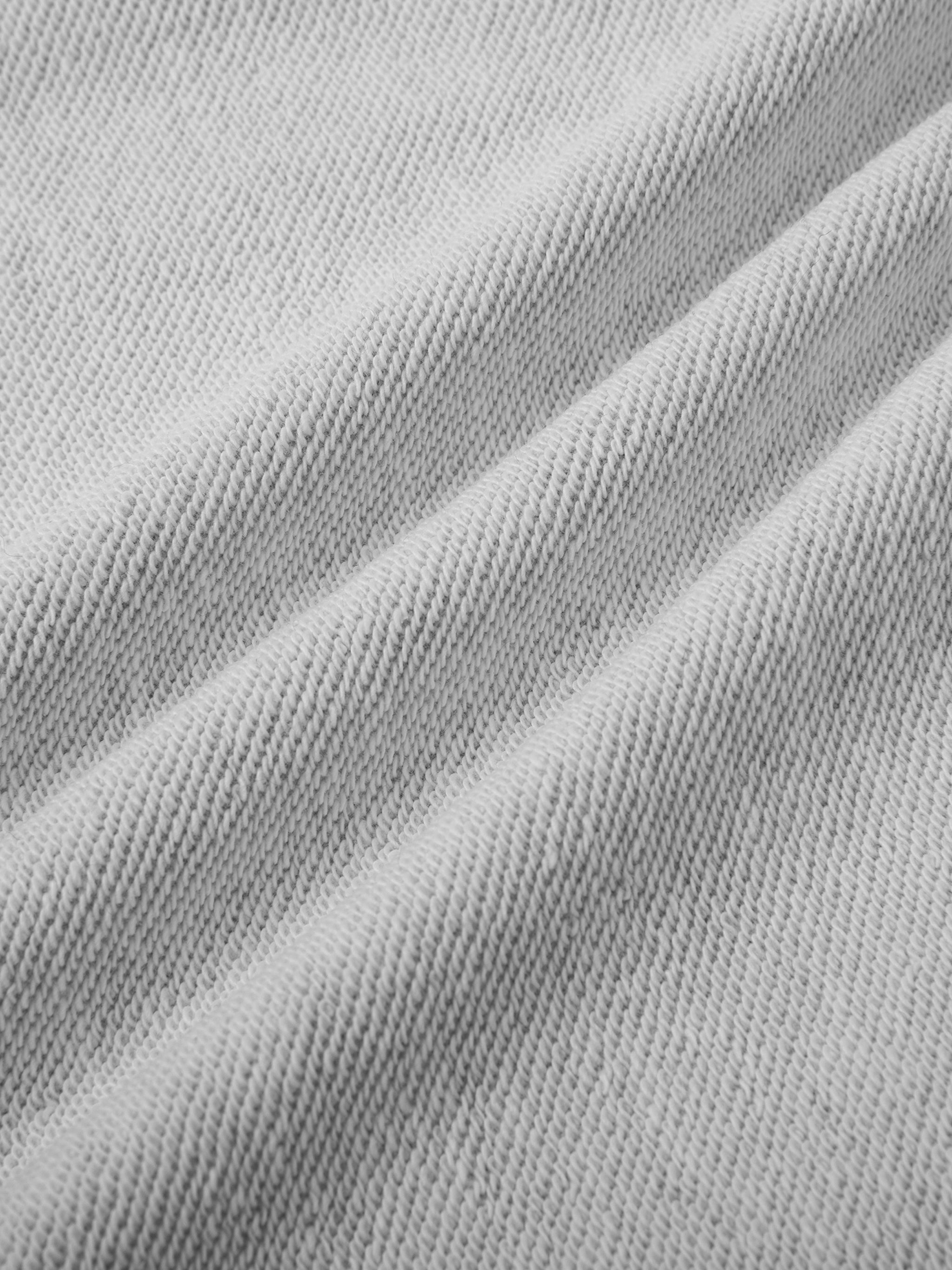 BLANKZ Essential Straight-Leg Sweatpants — Flower Gray, fabric close-up