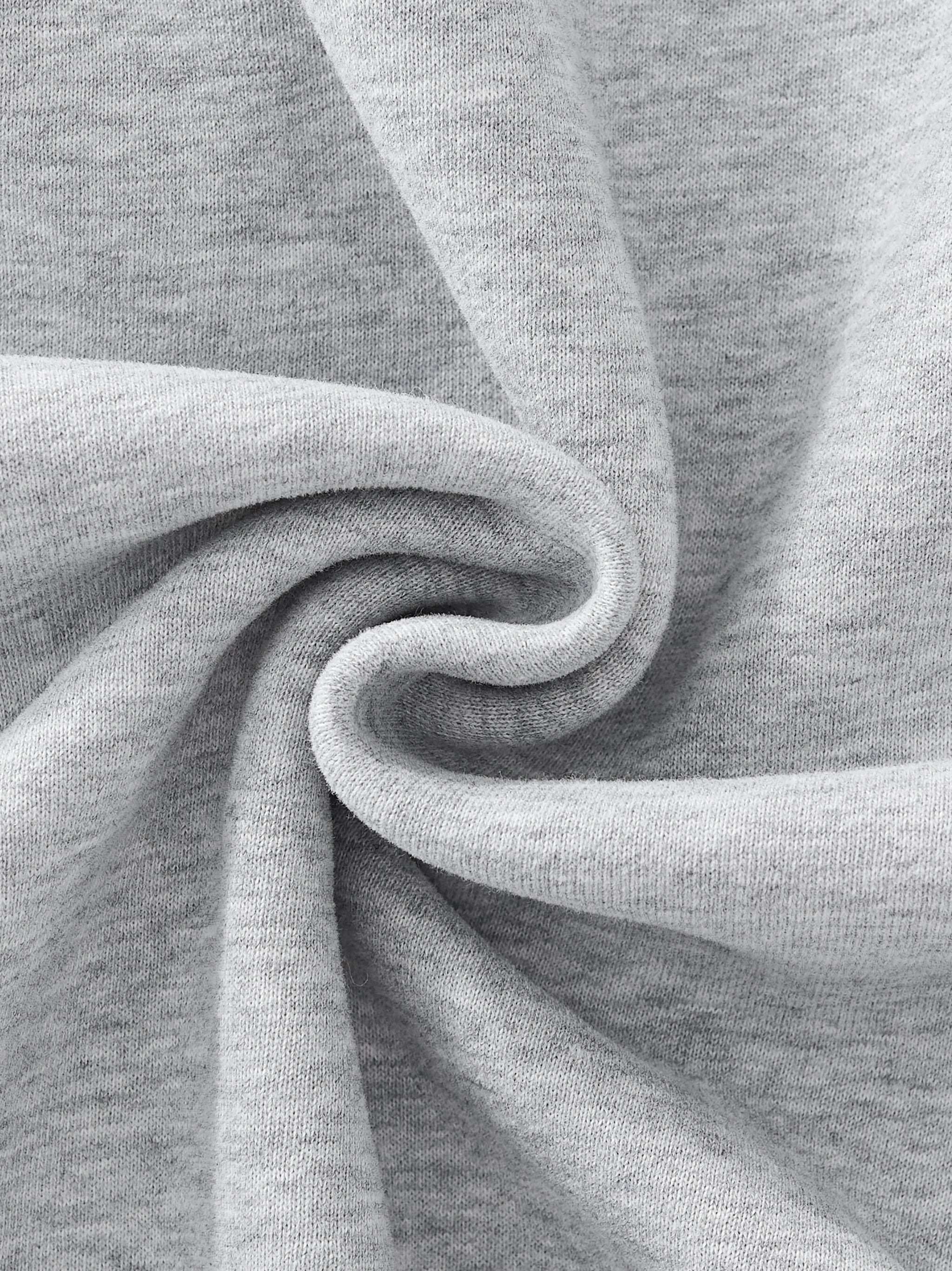 BLANKZ Clean Fleece Zip Jacket — Flower Gray, fabric texture