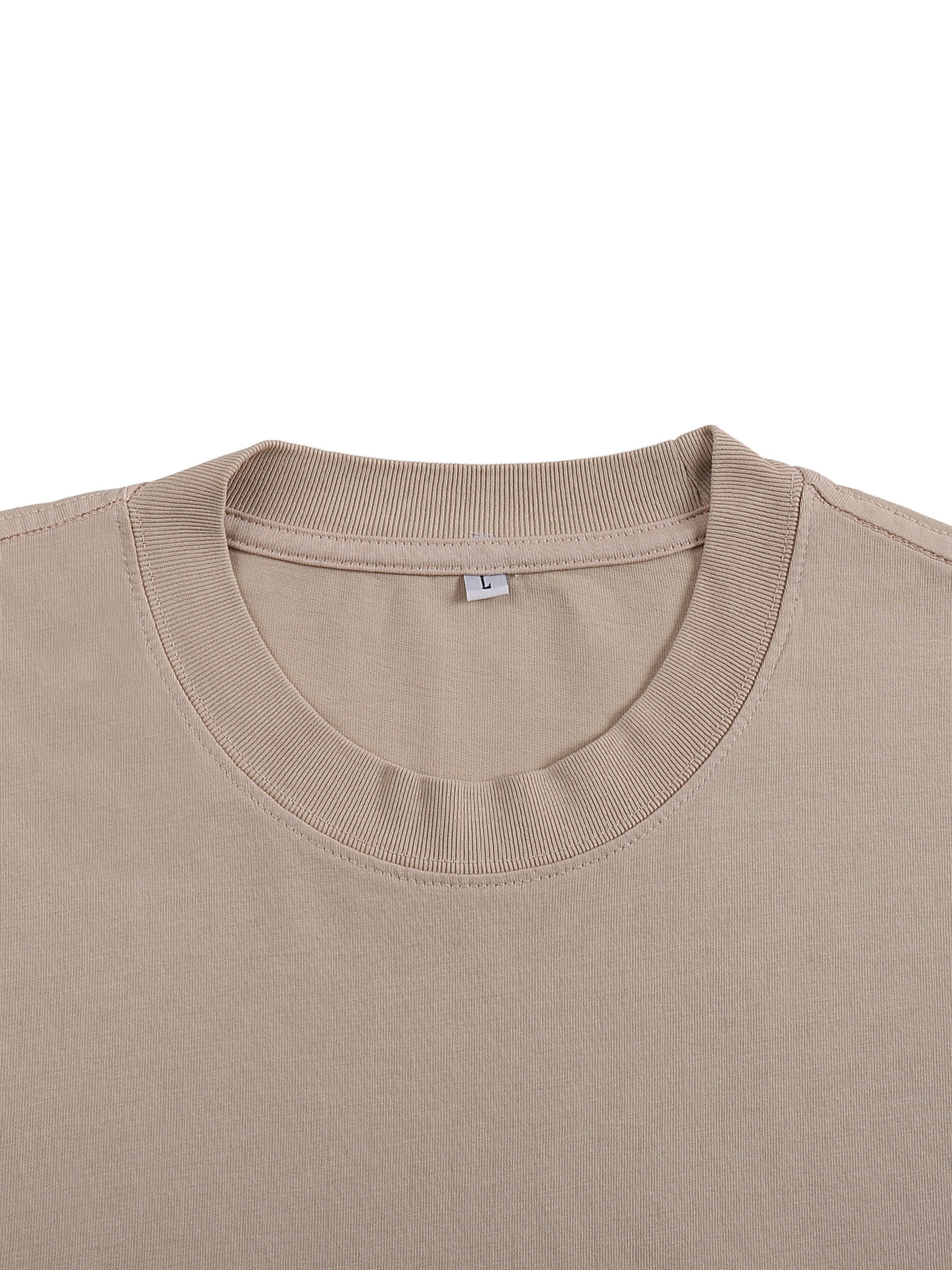 BLANKZ Loose Heavy Tee 275 — Ribbed crew neckline detail