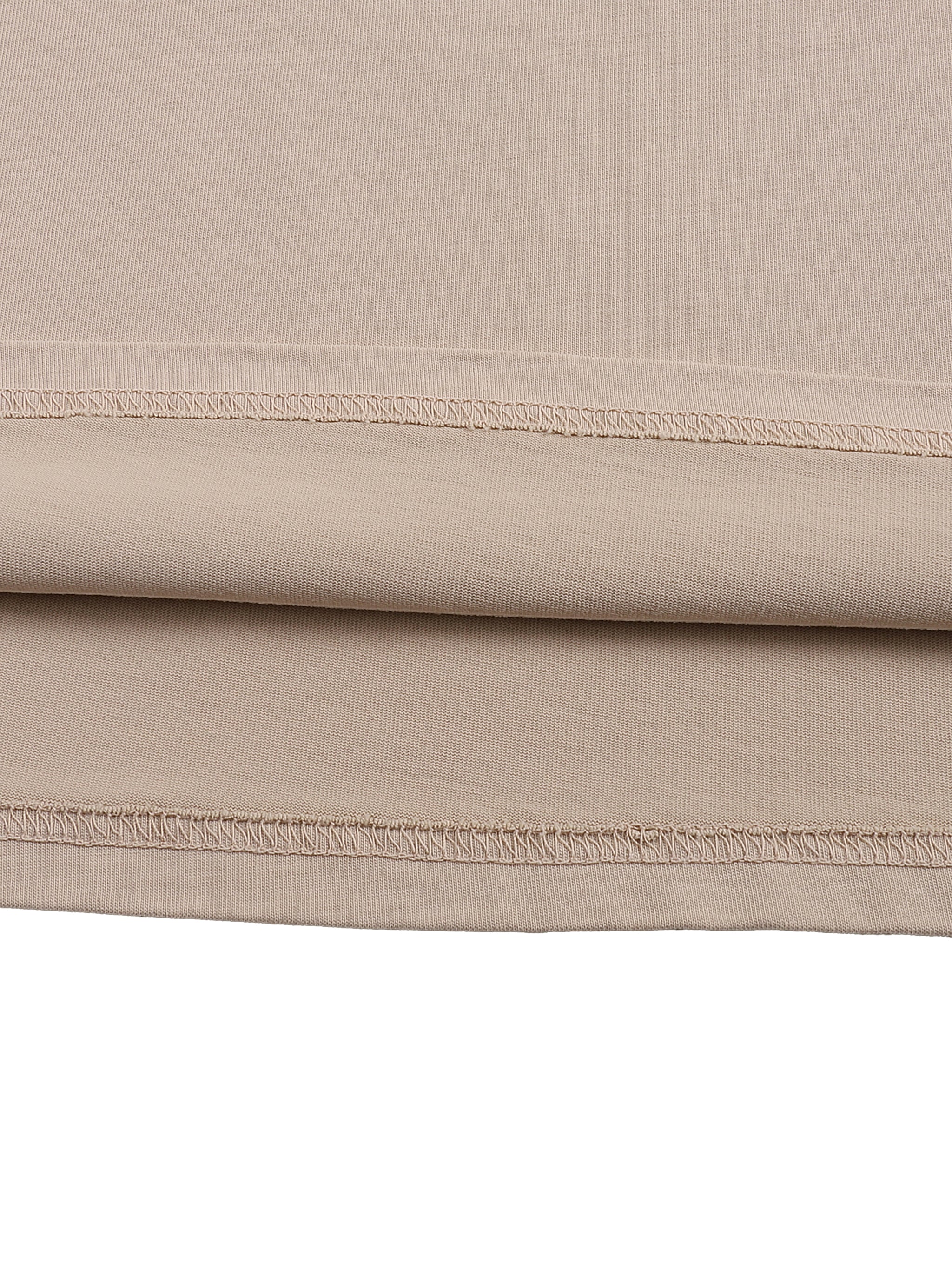 BLANKZ Loose Heavy Tee 275 — Straight hem stitching detail