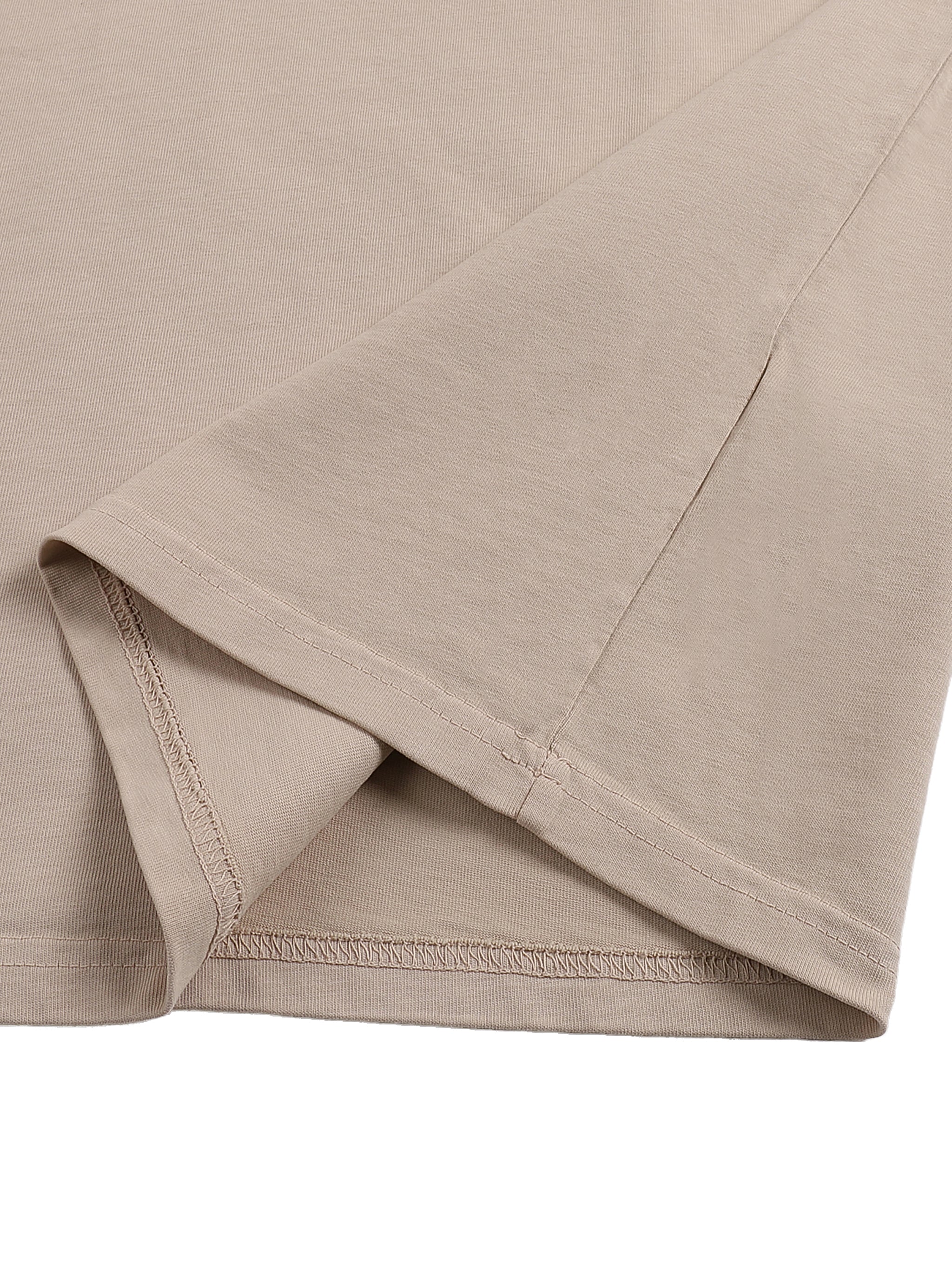 BLANKZ Loose Heavy Tee 275 — Sleeve hem stitching detail