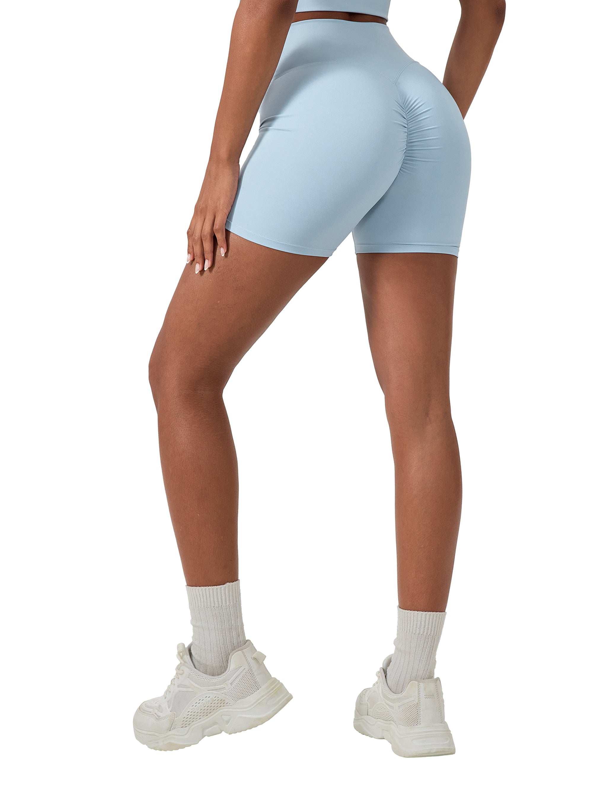 High-Waisted Blend Biker Shorts