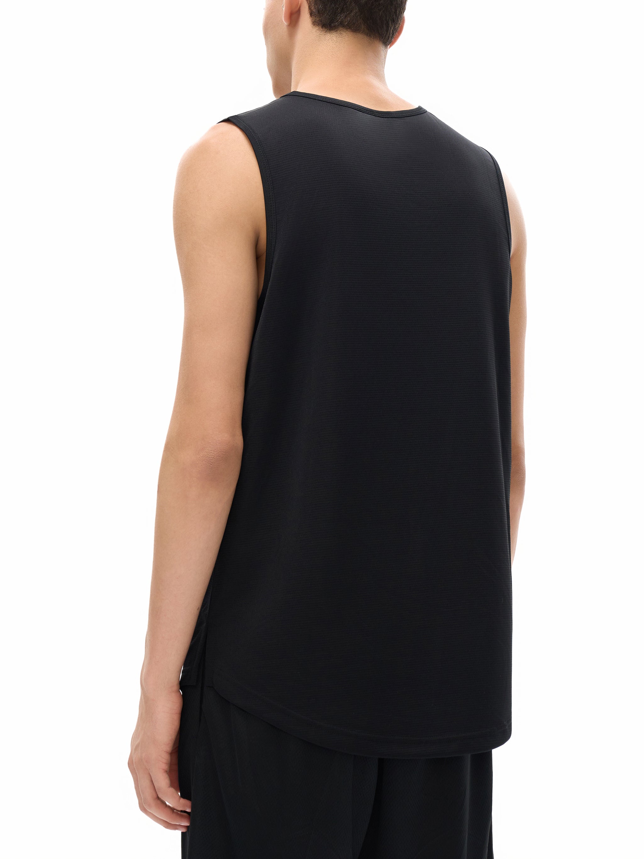 BLANKZ Lightweight Sport Jersey — Black — angled back view