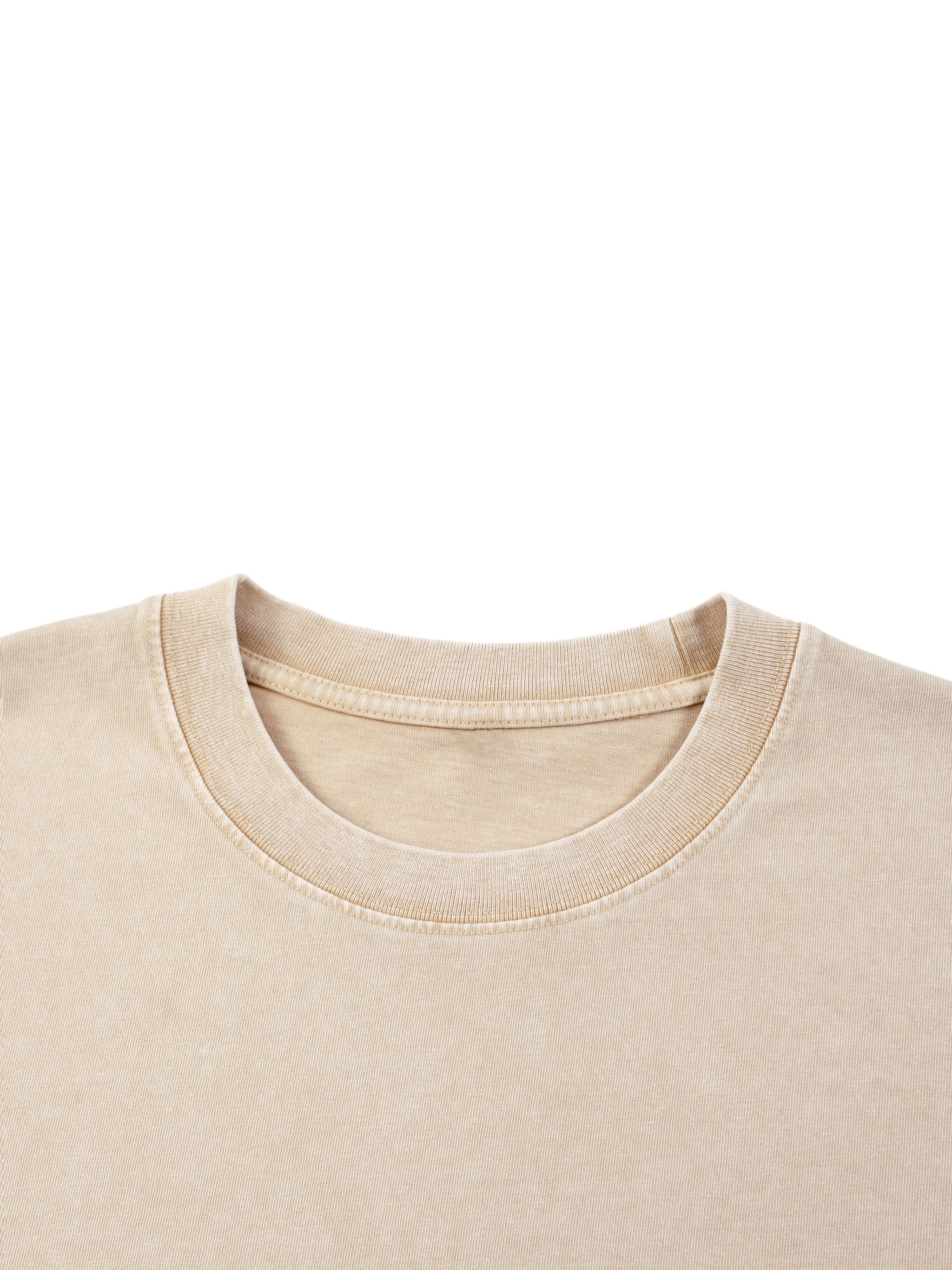 BLANKZ Mineral Box Tee — Ribbed crew neckline detail