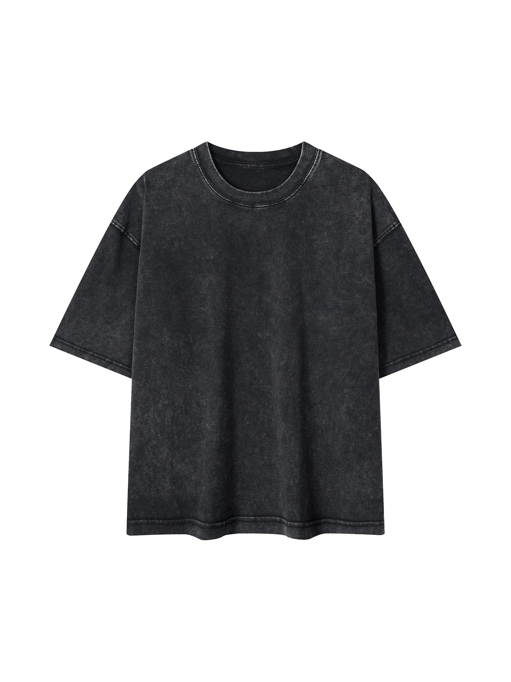 BLANKZ Mineral Box Tee — Black, front view