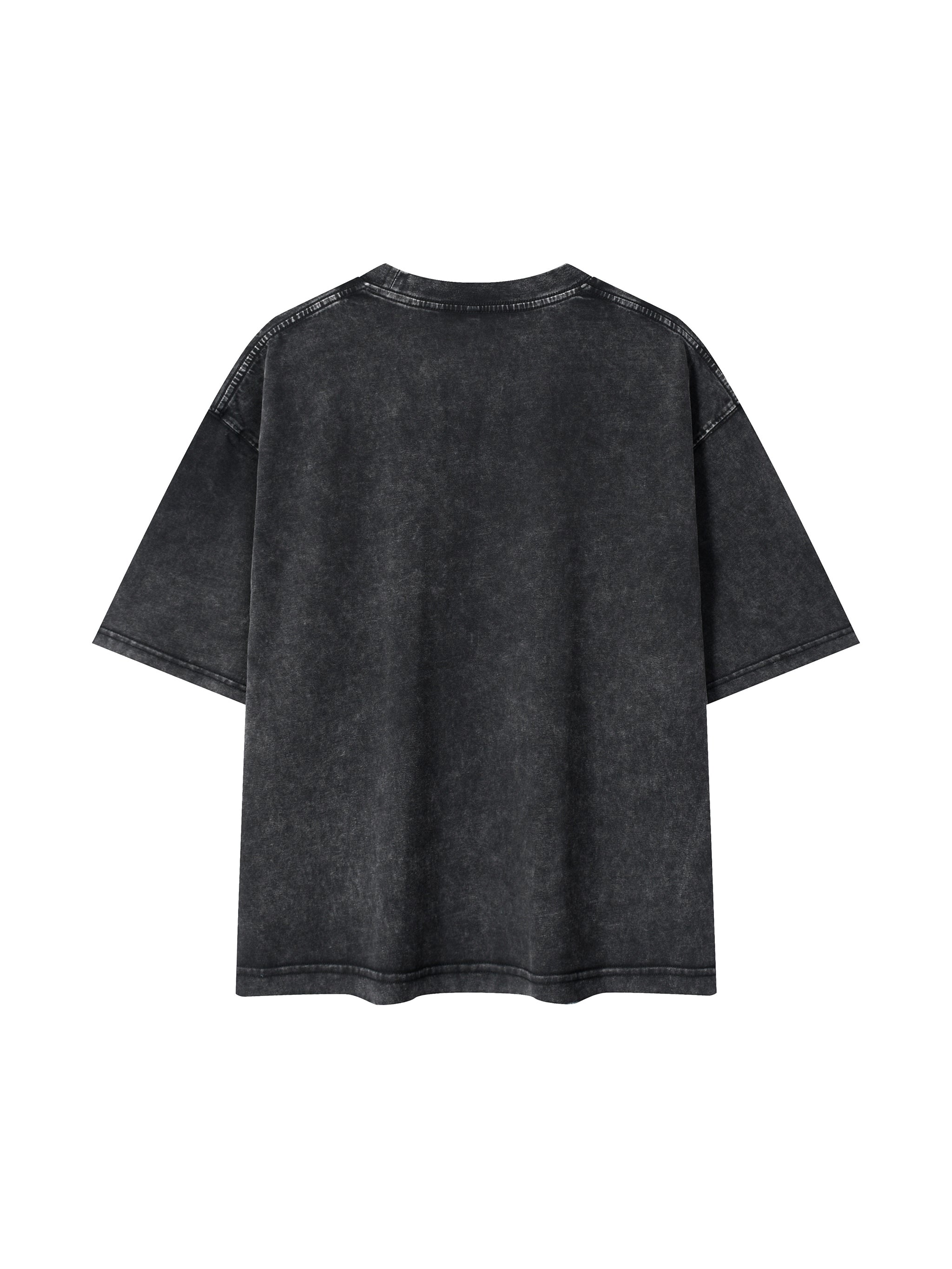 BLANKZ Mineral Box Tee — Black, back view