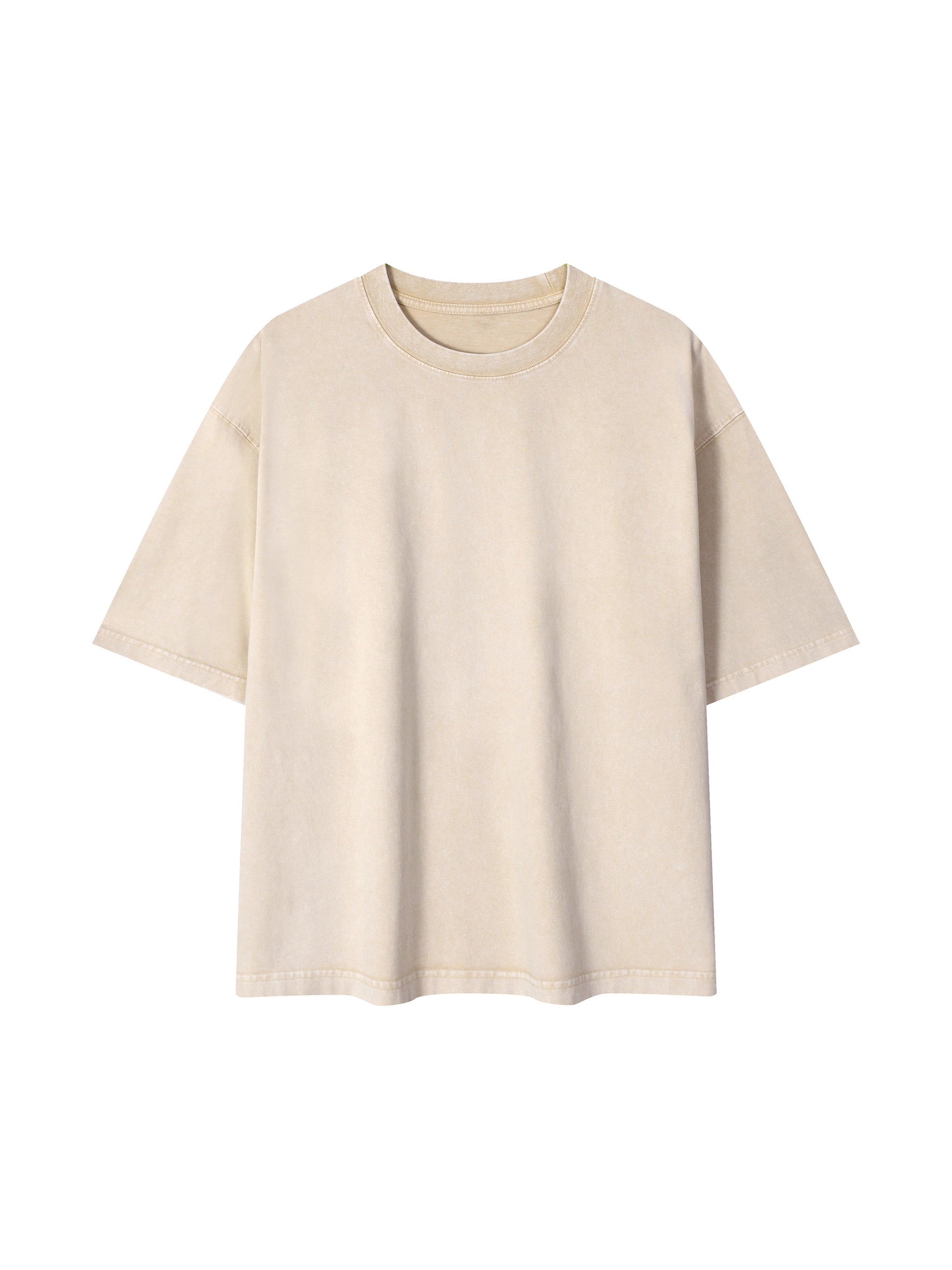 BLANKZ Mineral Box Tee — Light Apricot, front view