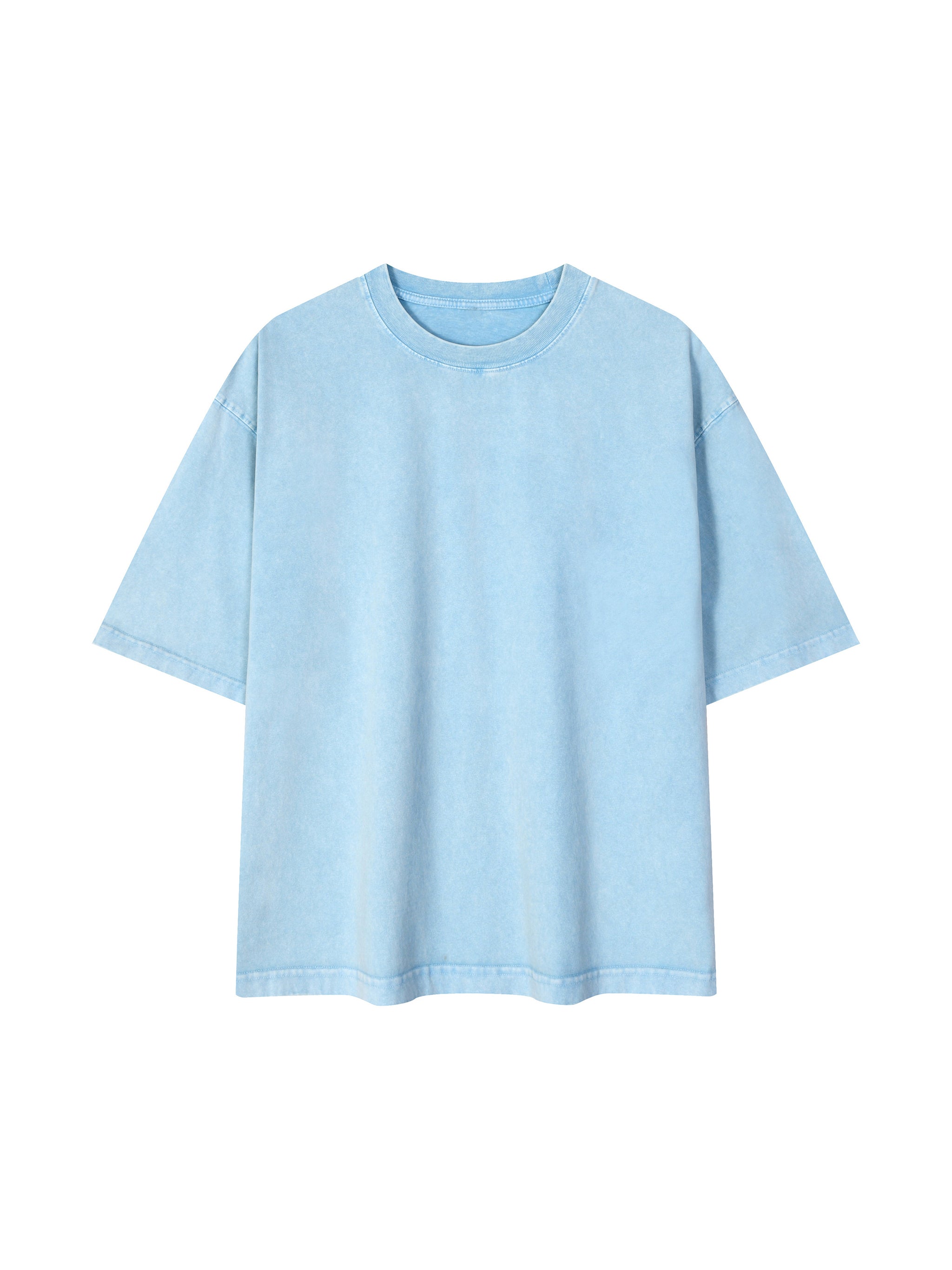 BLANKZ Mineral Box Tee — Sky Blue, front view