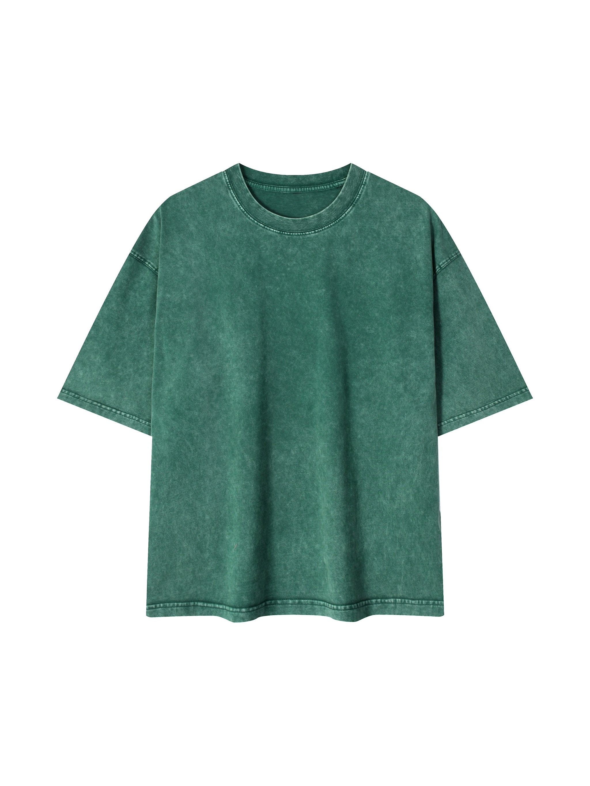 BLANKZ Mineral Box Tee — Blackish Green, front view