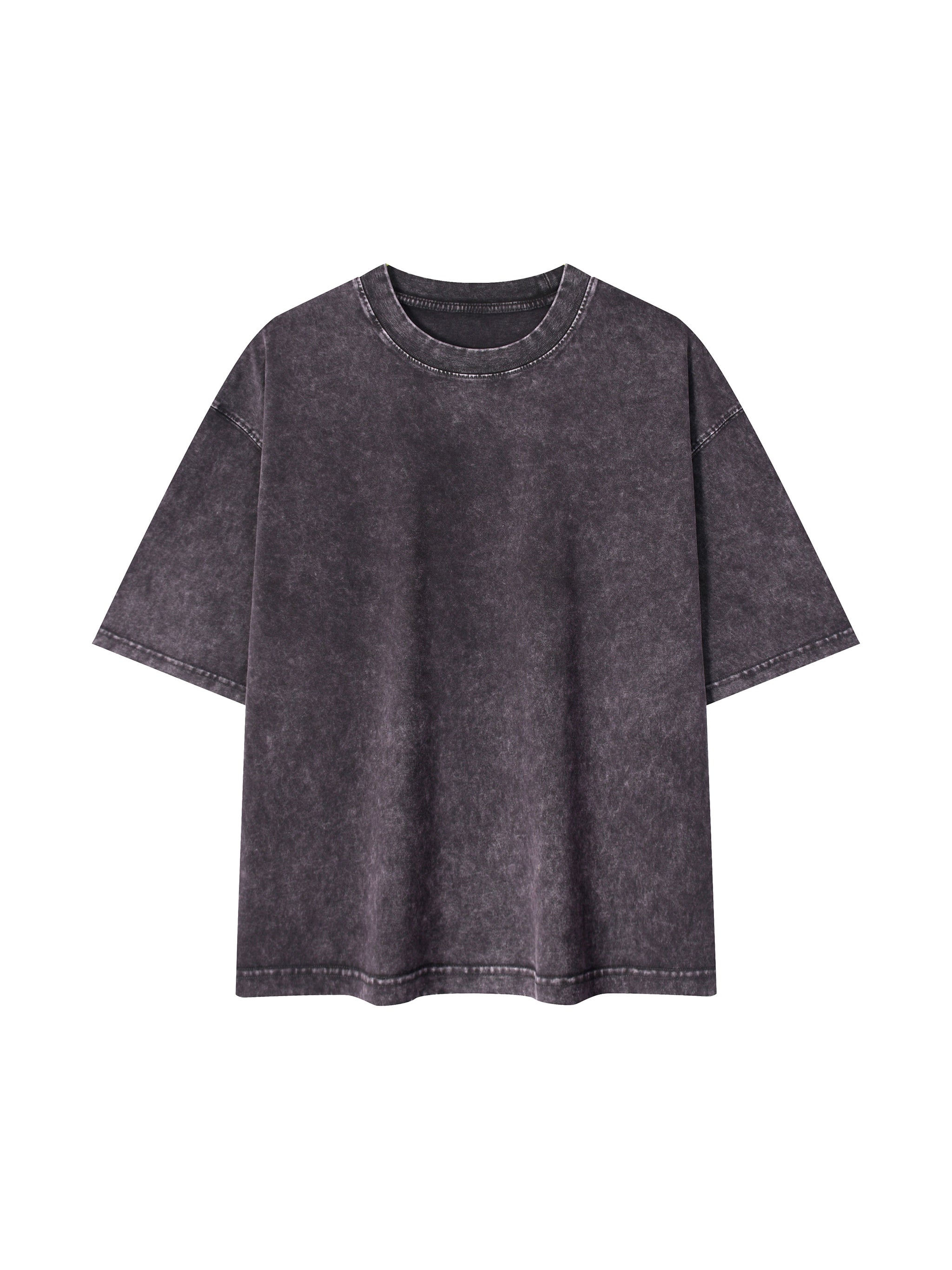 BLANKZ Mineral Box Tee — Dark Gray, front view