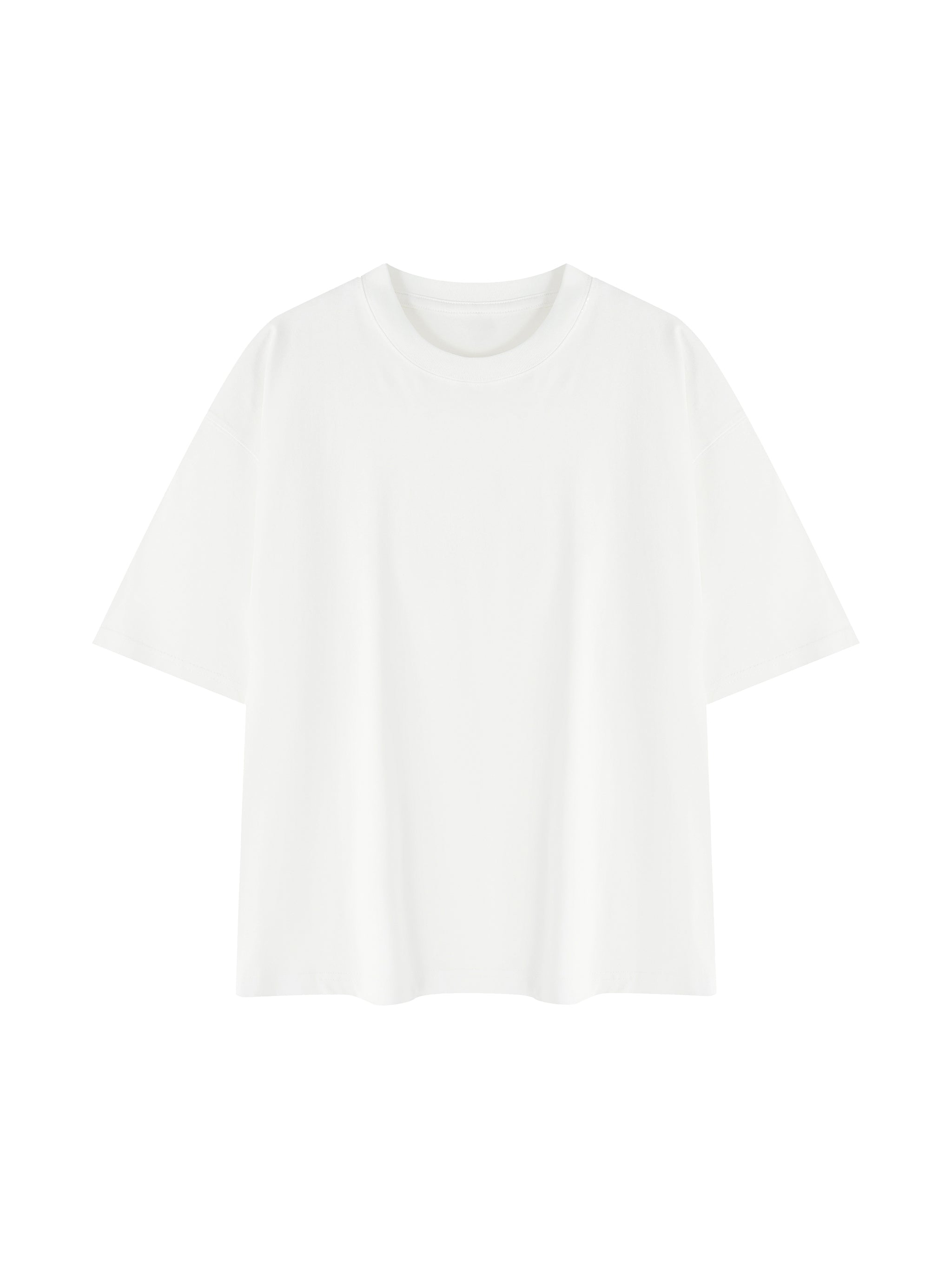 BLANKZ Mineral Box Tee — White, front view