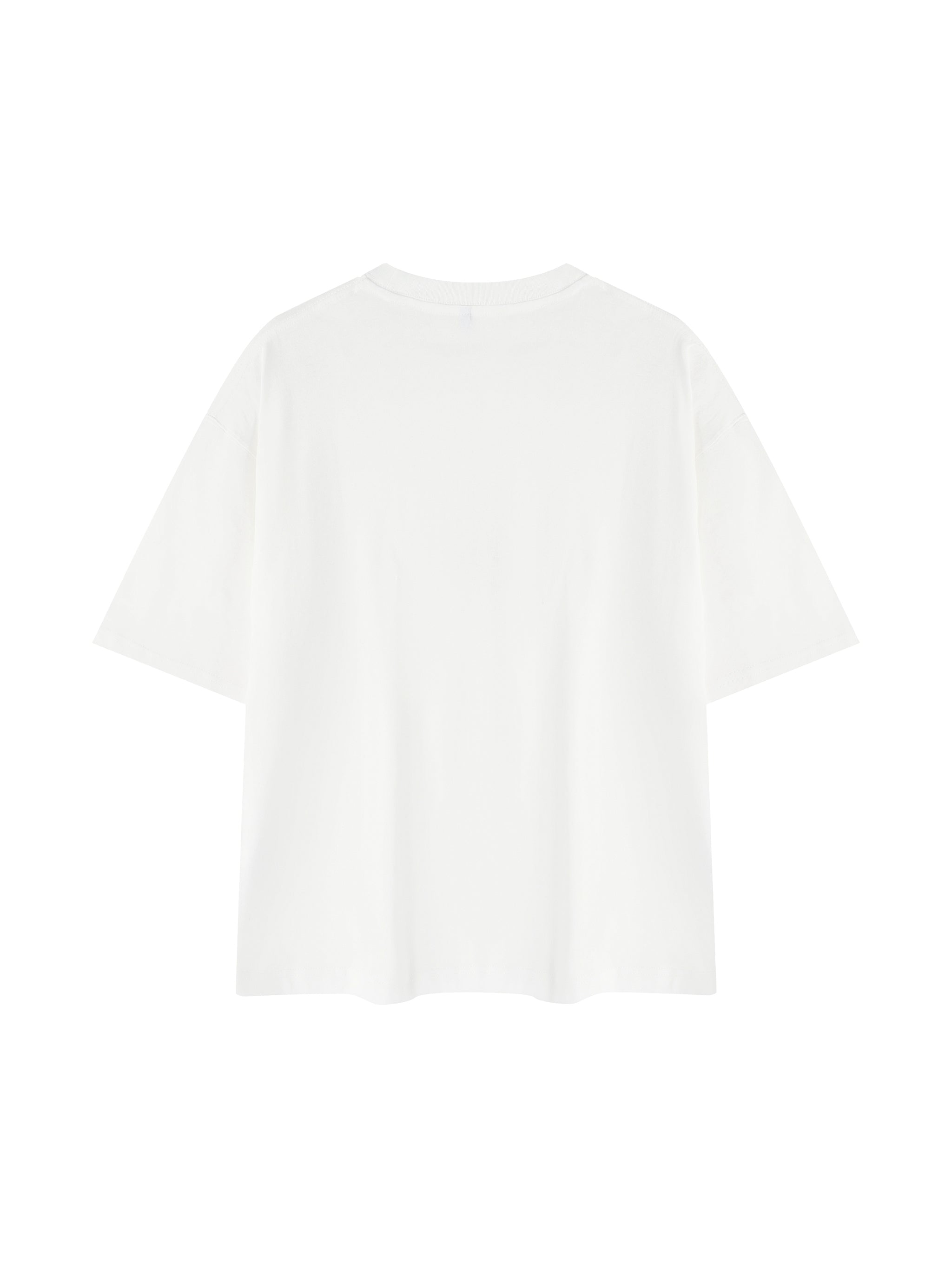 BLANKZ Mineral Box Tee — White, back view