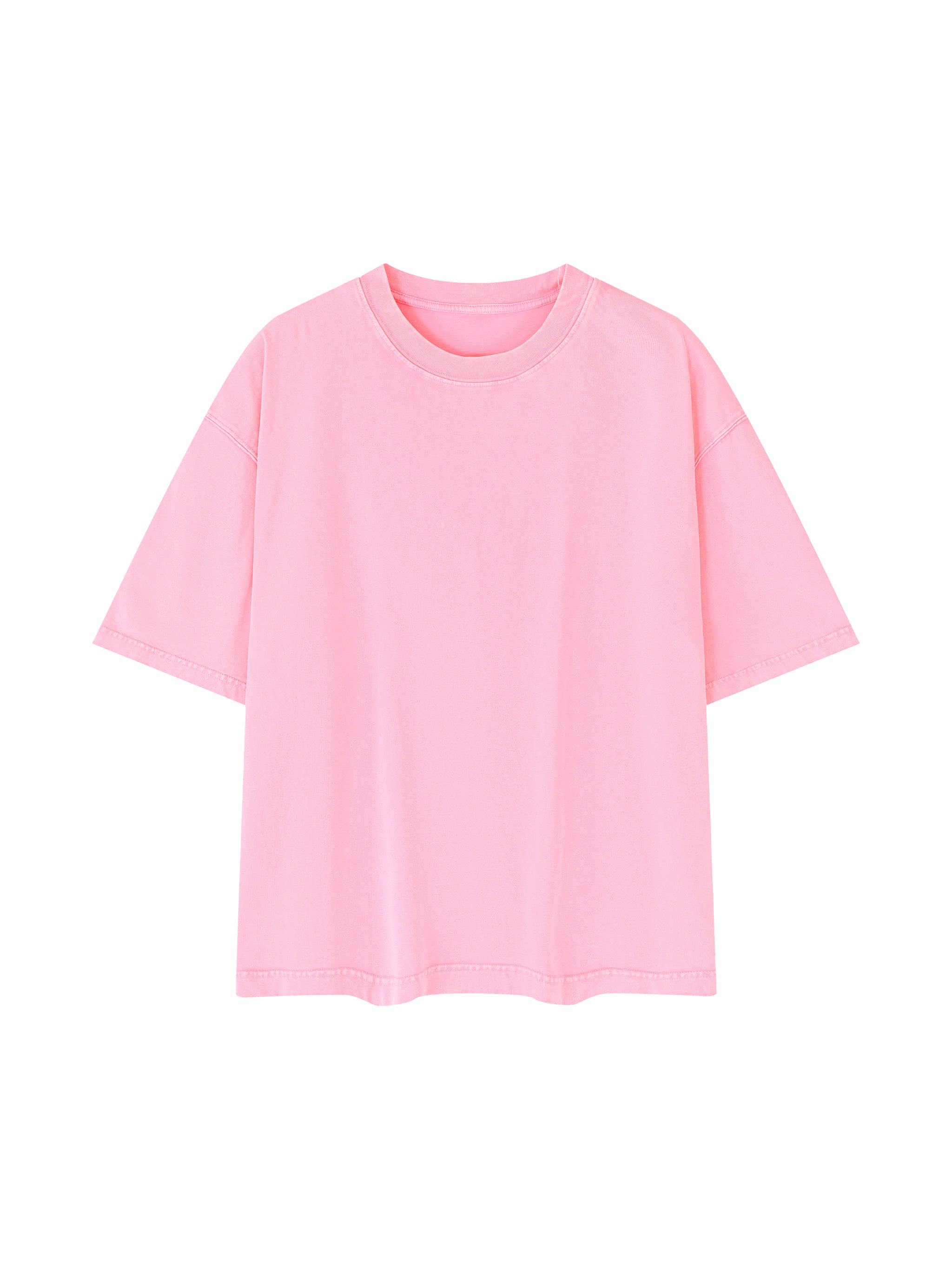 BLANKZ Mineral Box Tee — Rose Pink, front view