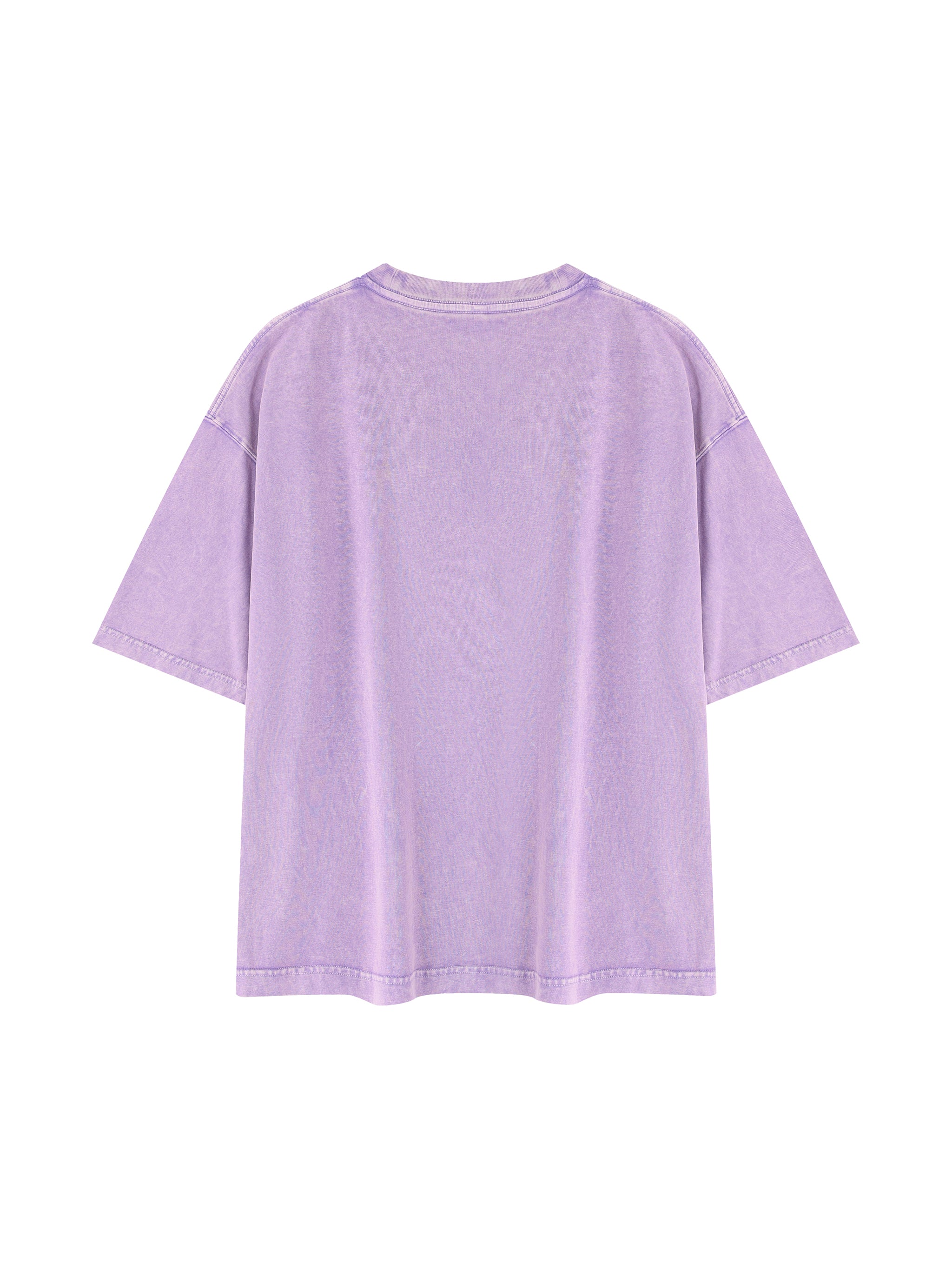 BLANKZ Mineral Box Tee — Purple, back view