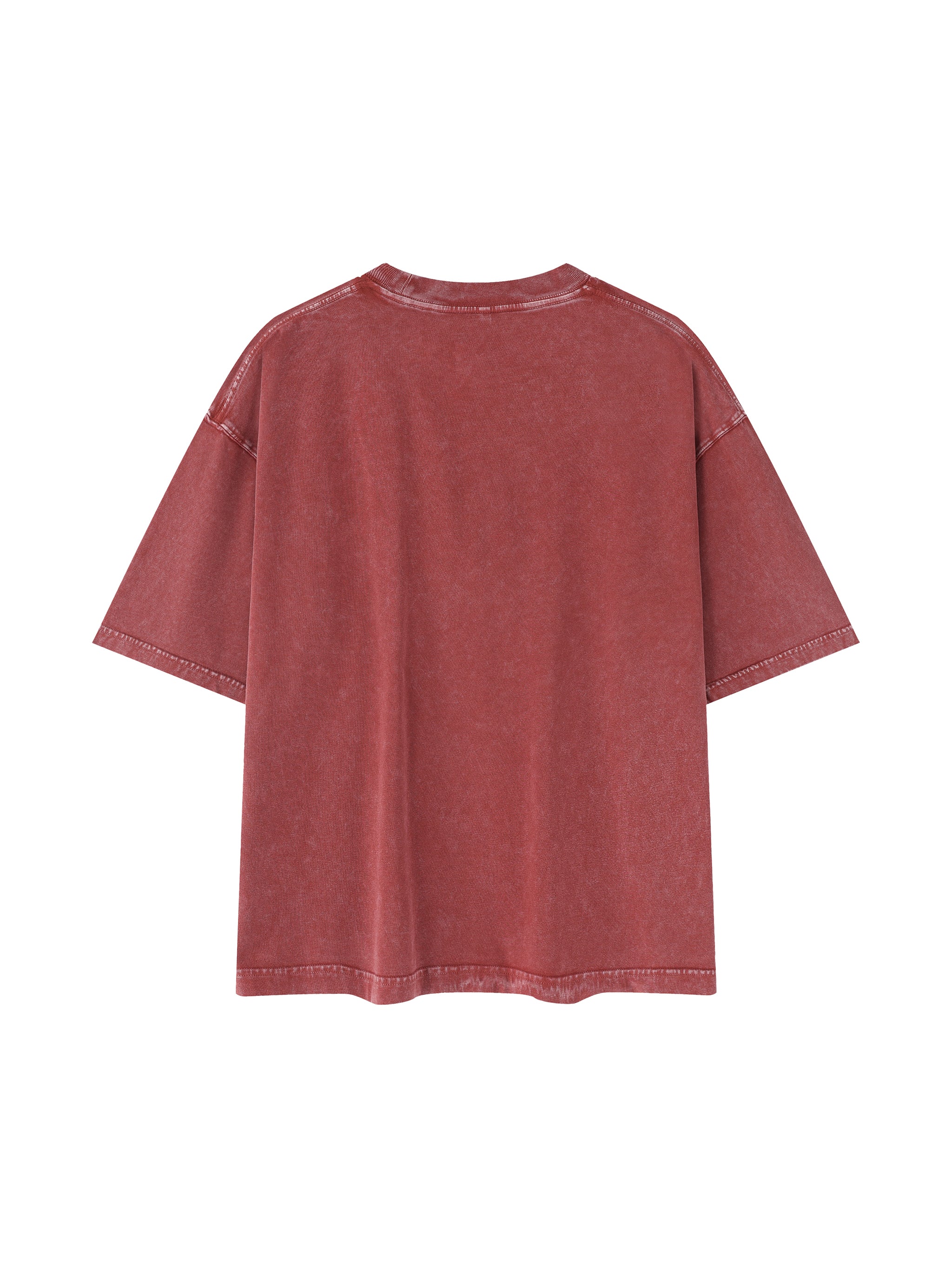 BLANKZ Mineral Box Tee — Red, back view