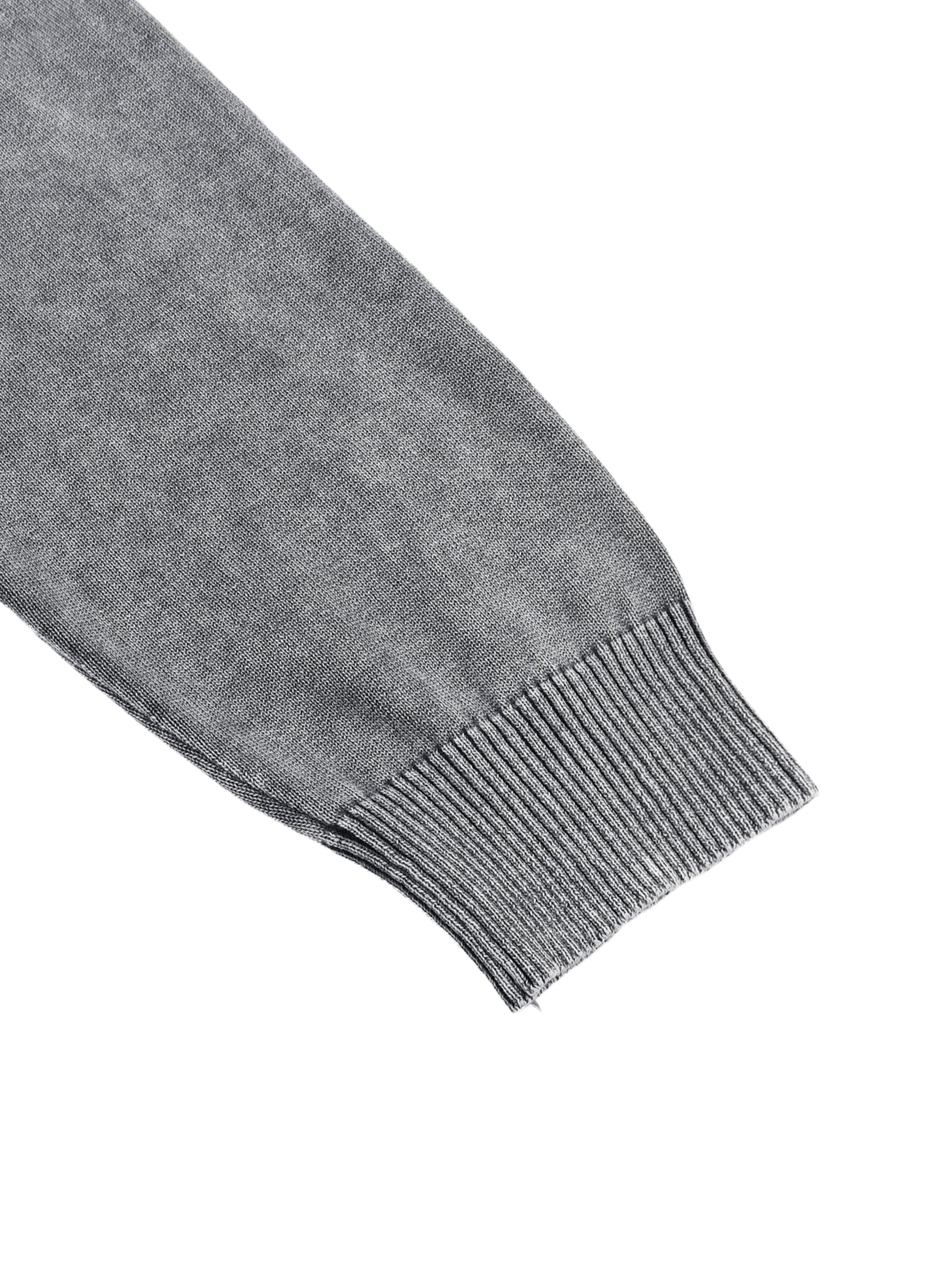 BLANKZ Mineral Crew Sweater — Gray — ribbed cuff