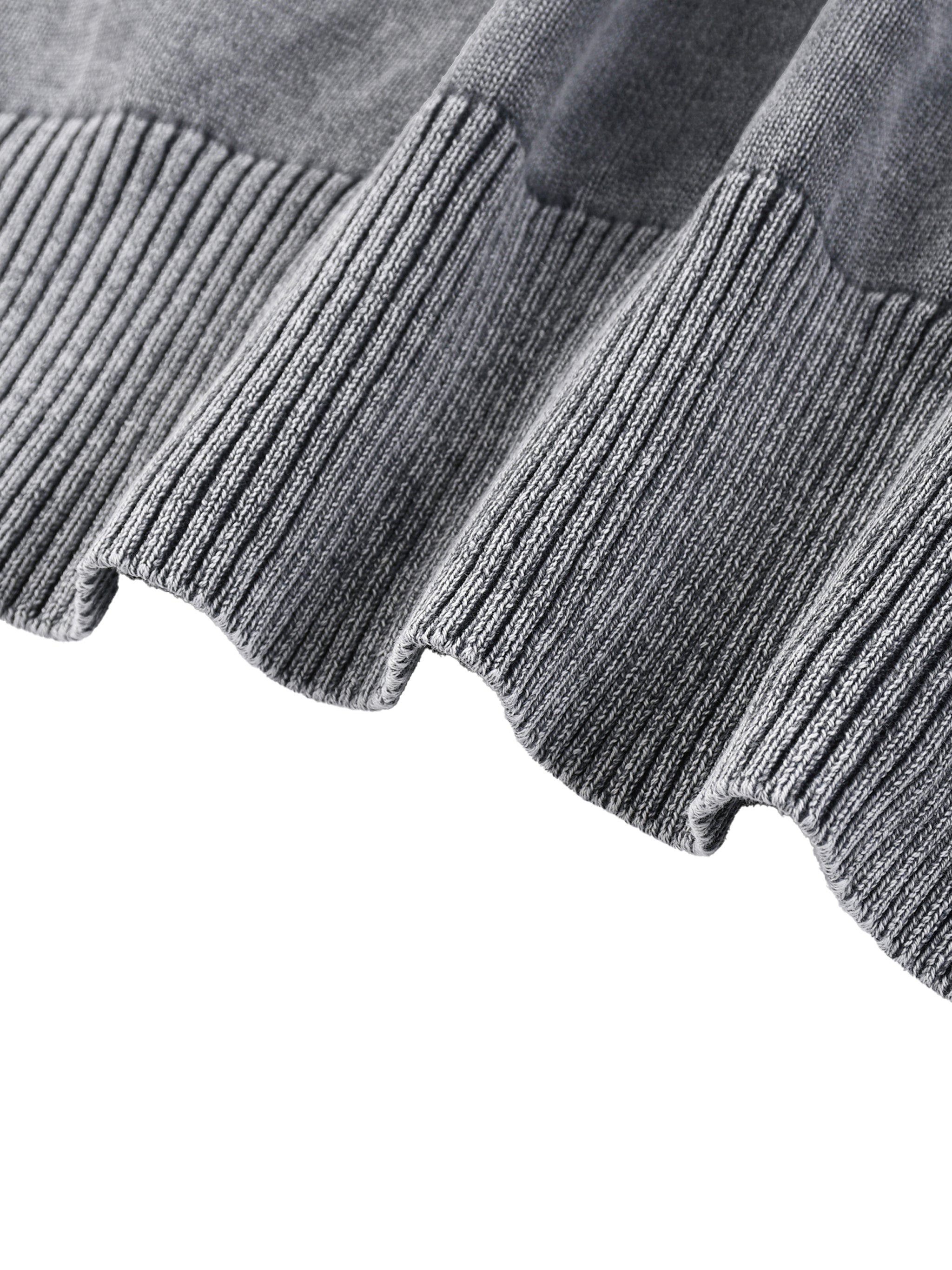 BLANKZ Mineral Crew Sweater — Gray — ribbed hem