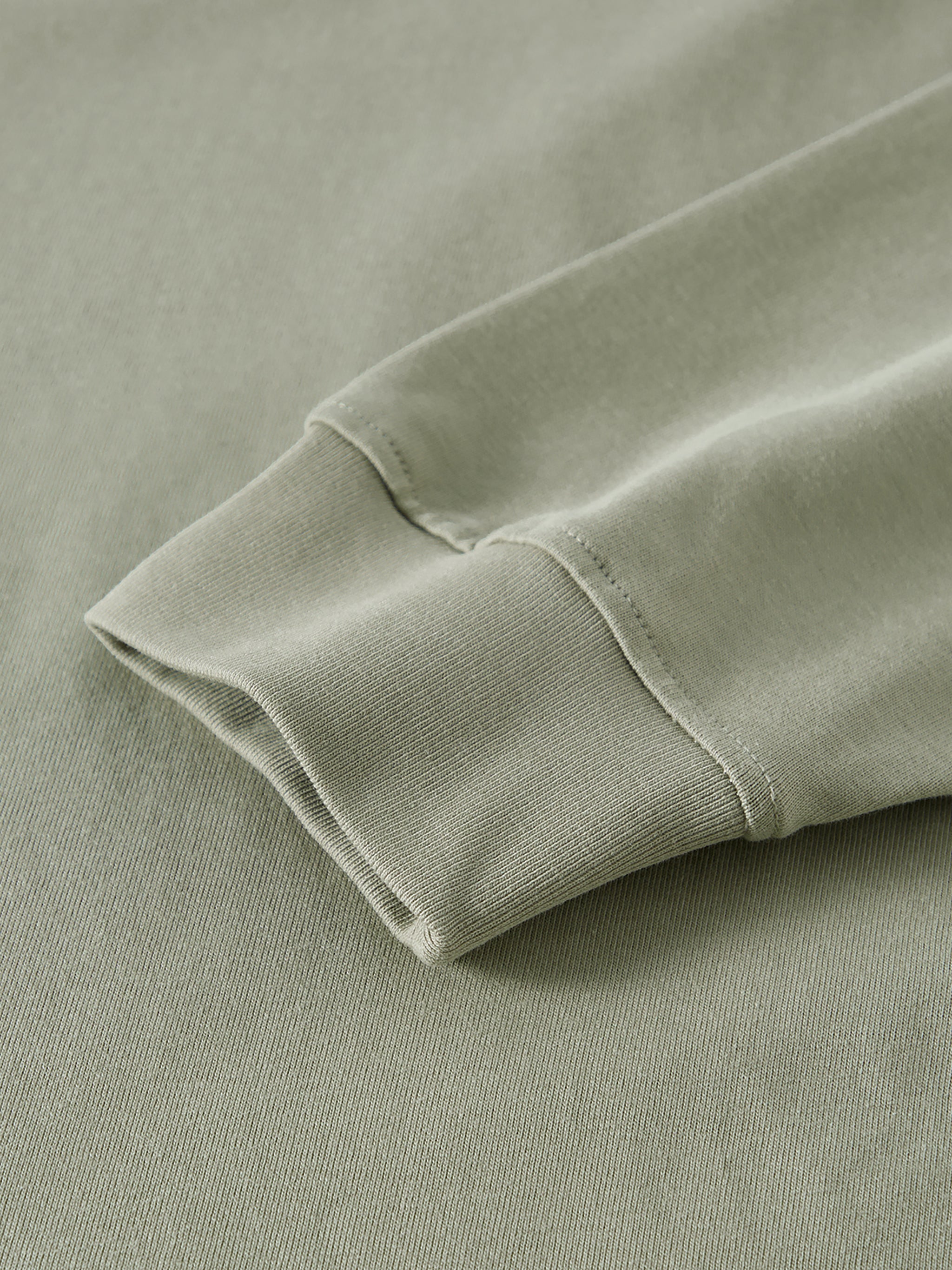 BLANKZ Oversized Long Sleeve 305 — Gray Green — ribbed cuff