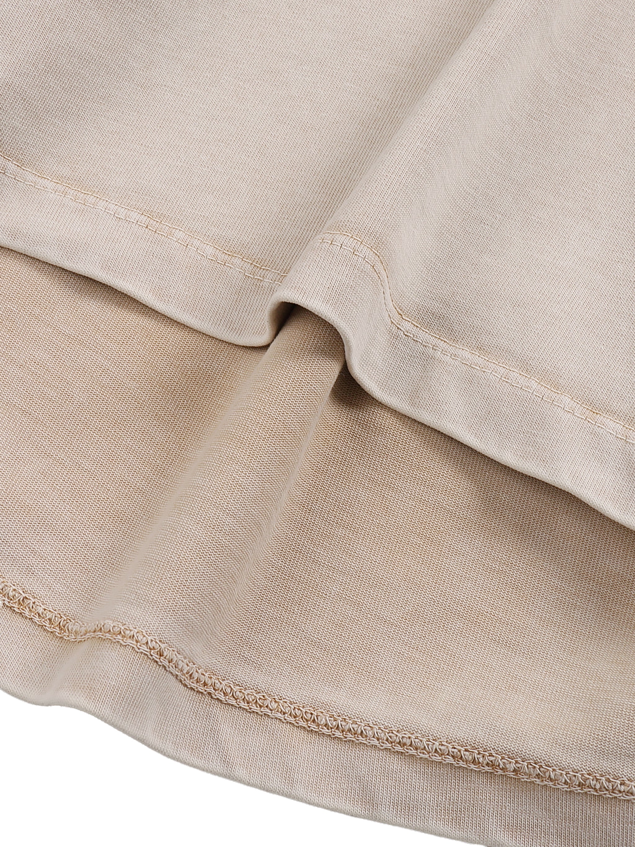 BLANKZ Kids' Snow Washed Tank Top — Khaki — lower hem detail