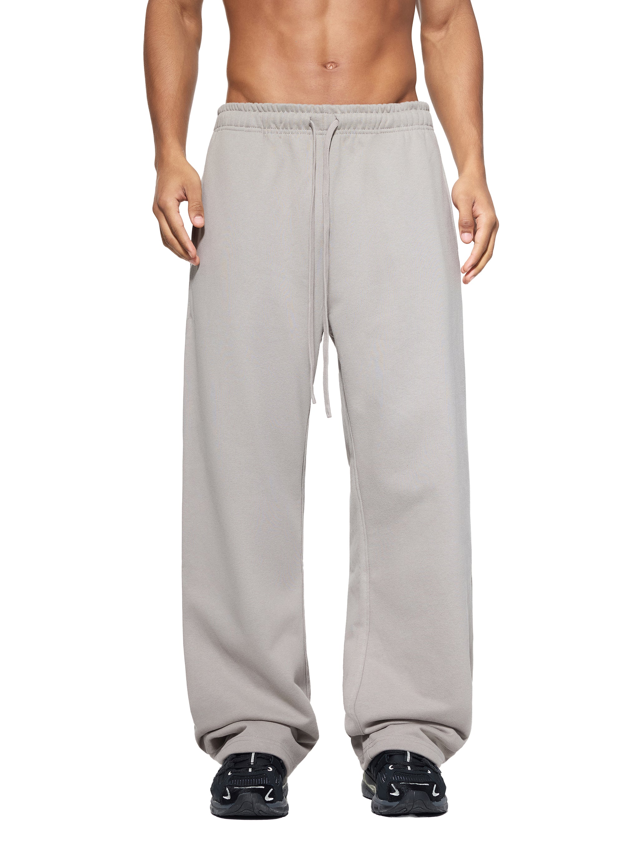 BLANKZ Heavy Straight Sweatpant — Model wearing the garment, front view