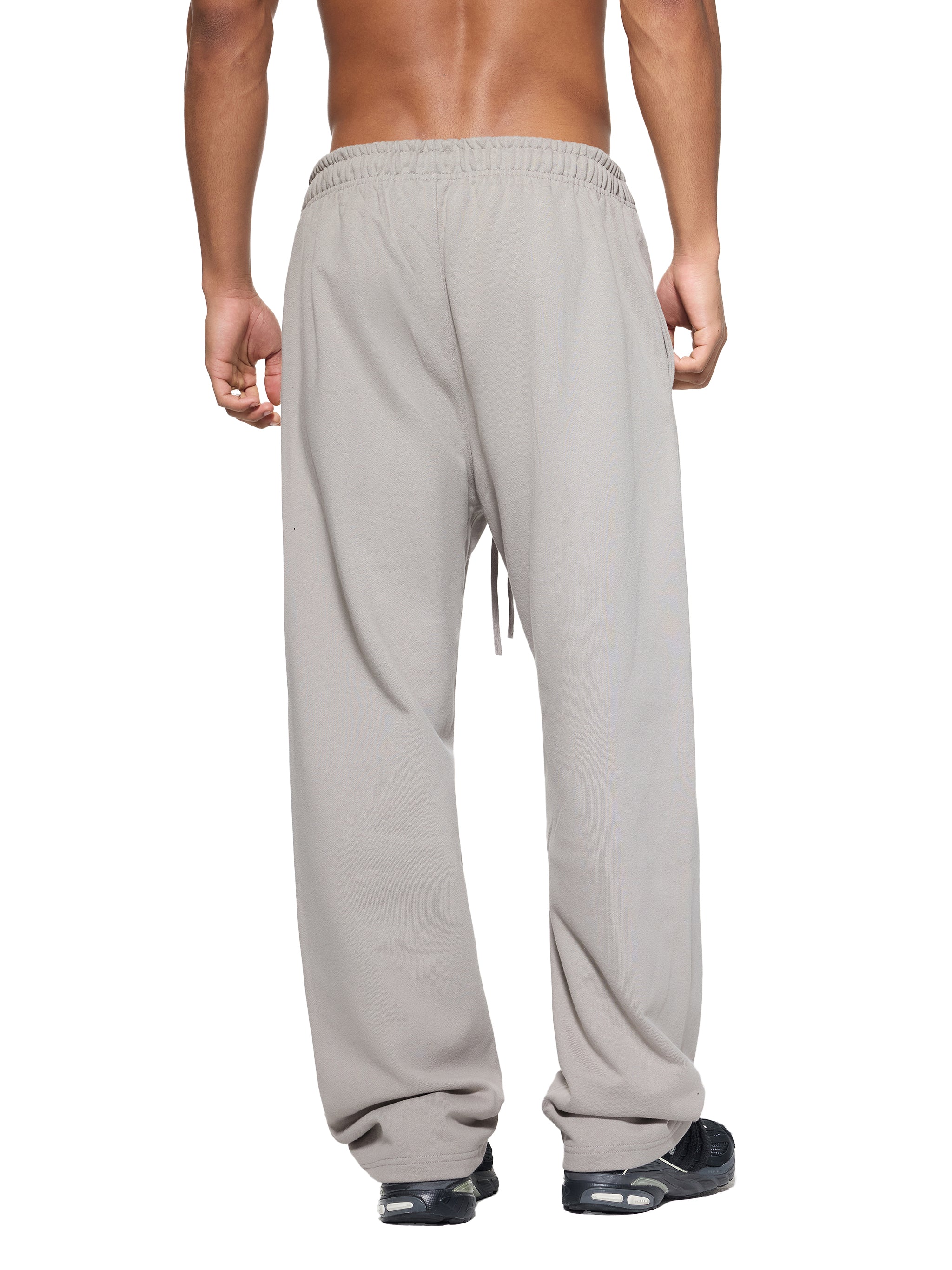BLANKZ Heavy Straight Sweatpant — Model wearing the garment, back view