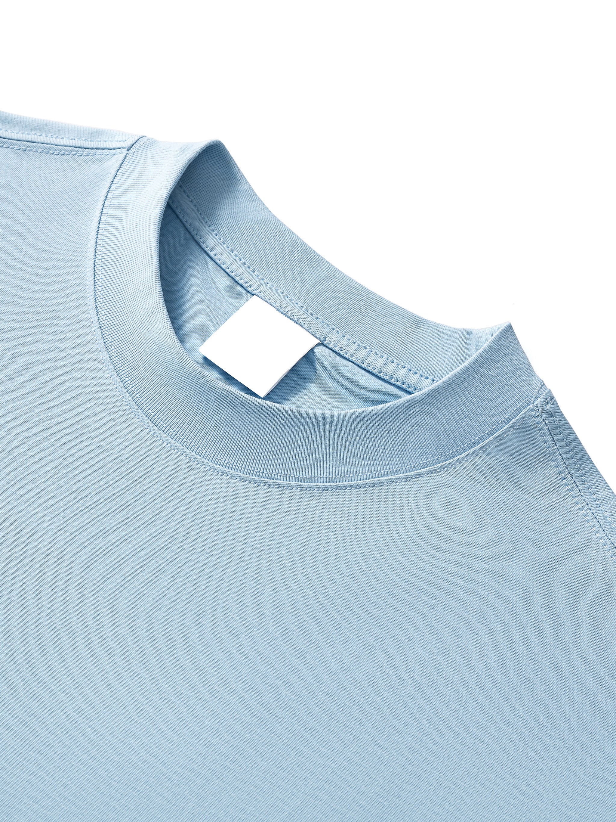 BLANKZ Sorona Quick-Dry Cooling Tee — crew neckline detail