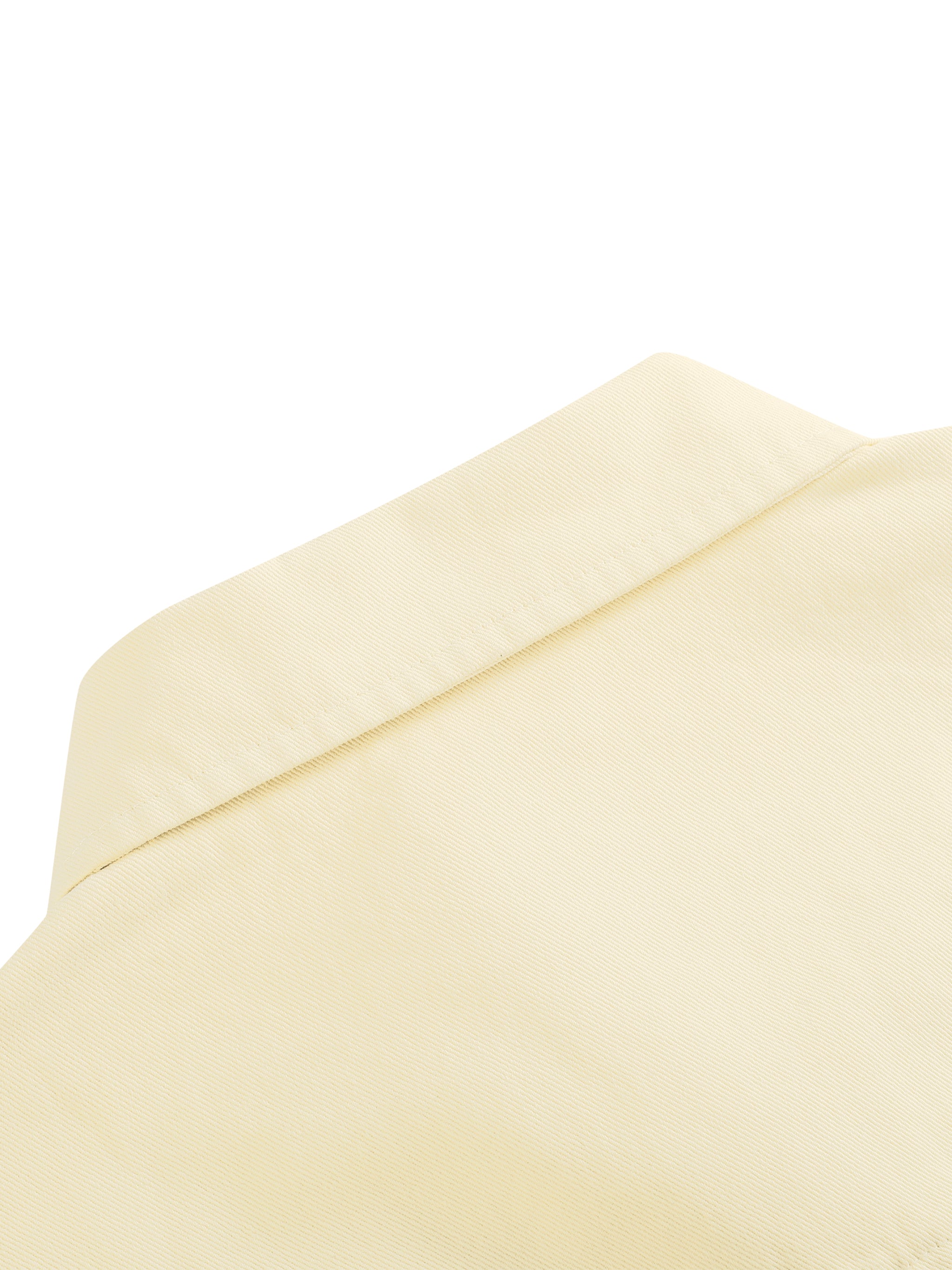 BLANKZ Patch-Pocket Shirt — Apricot — back collar