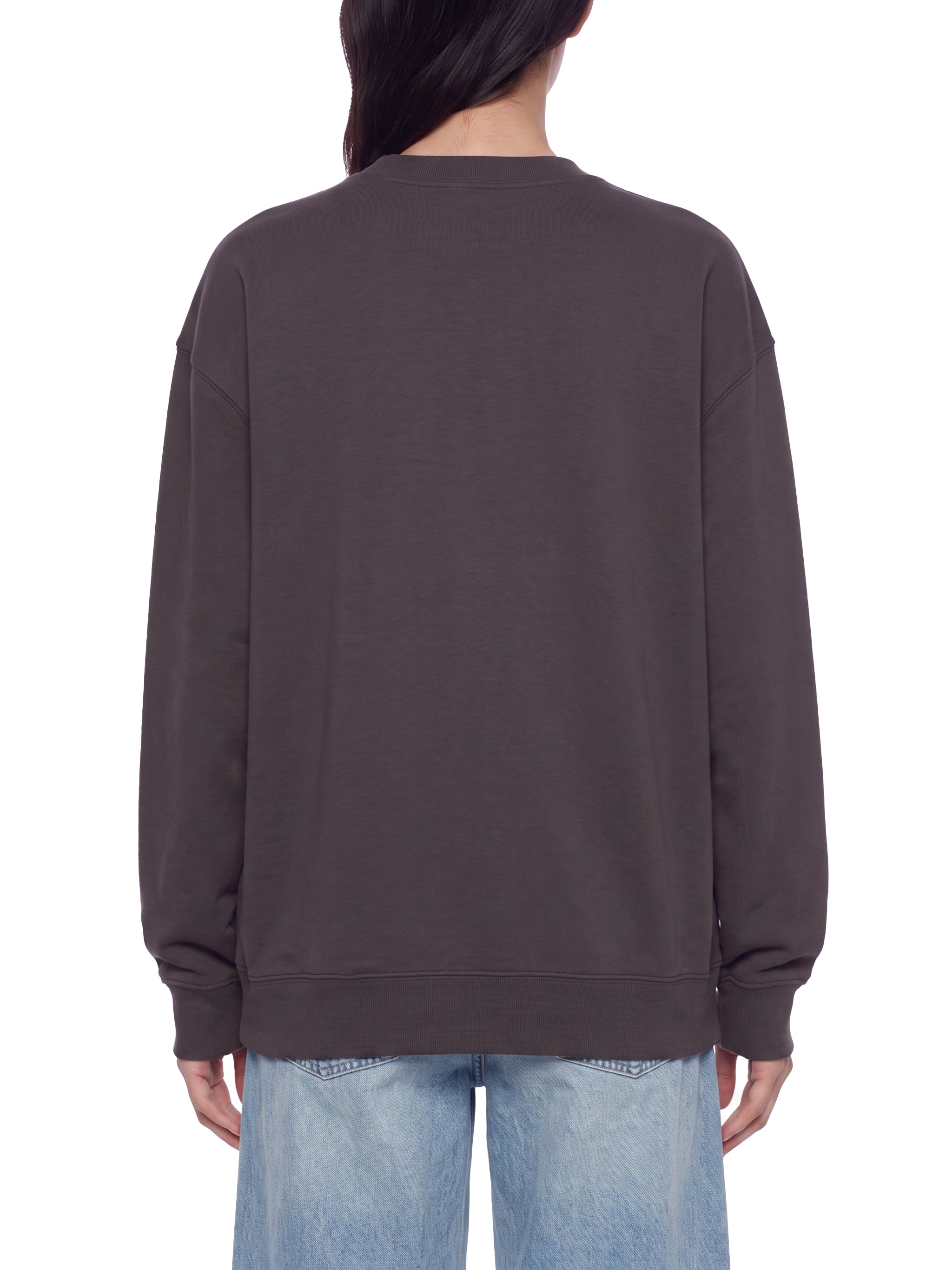 BLANKZ Heavyweight Crew 420 — Model wearing the garment, back view