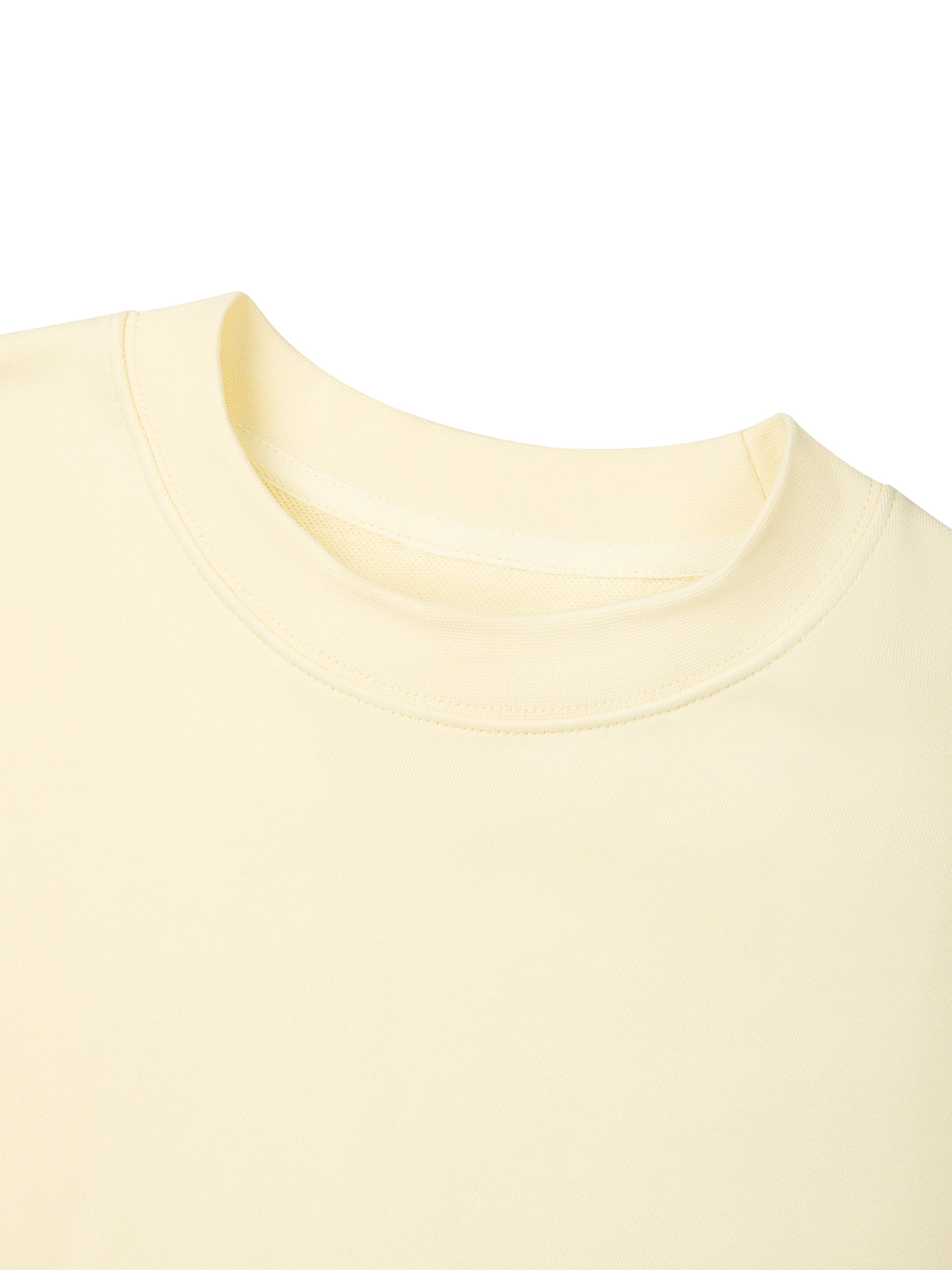 BLANKZ Heavyweight Crew 420 — Ribbed crewneck detail