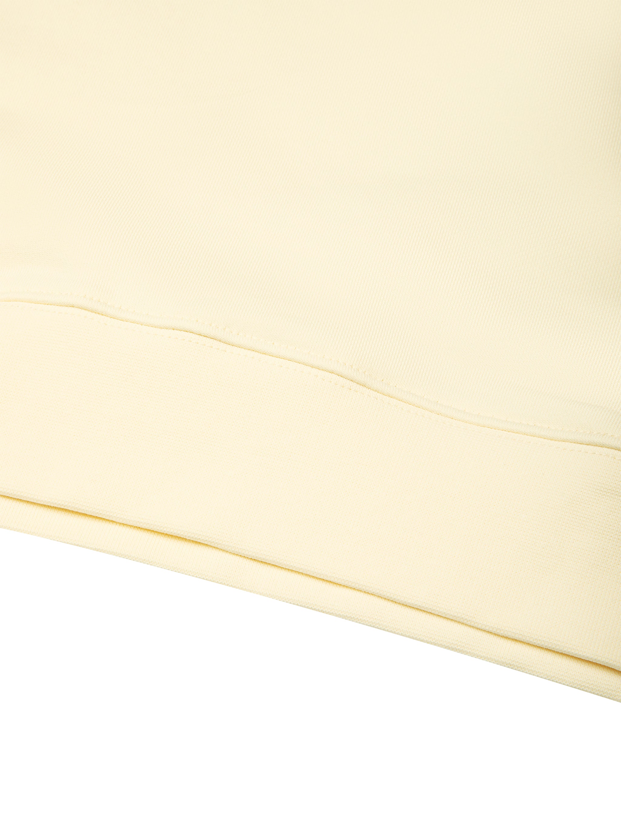 BLANKZ Heavyweight Crew 420 — Ribbed hem detail