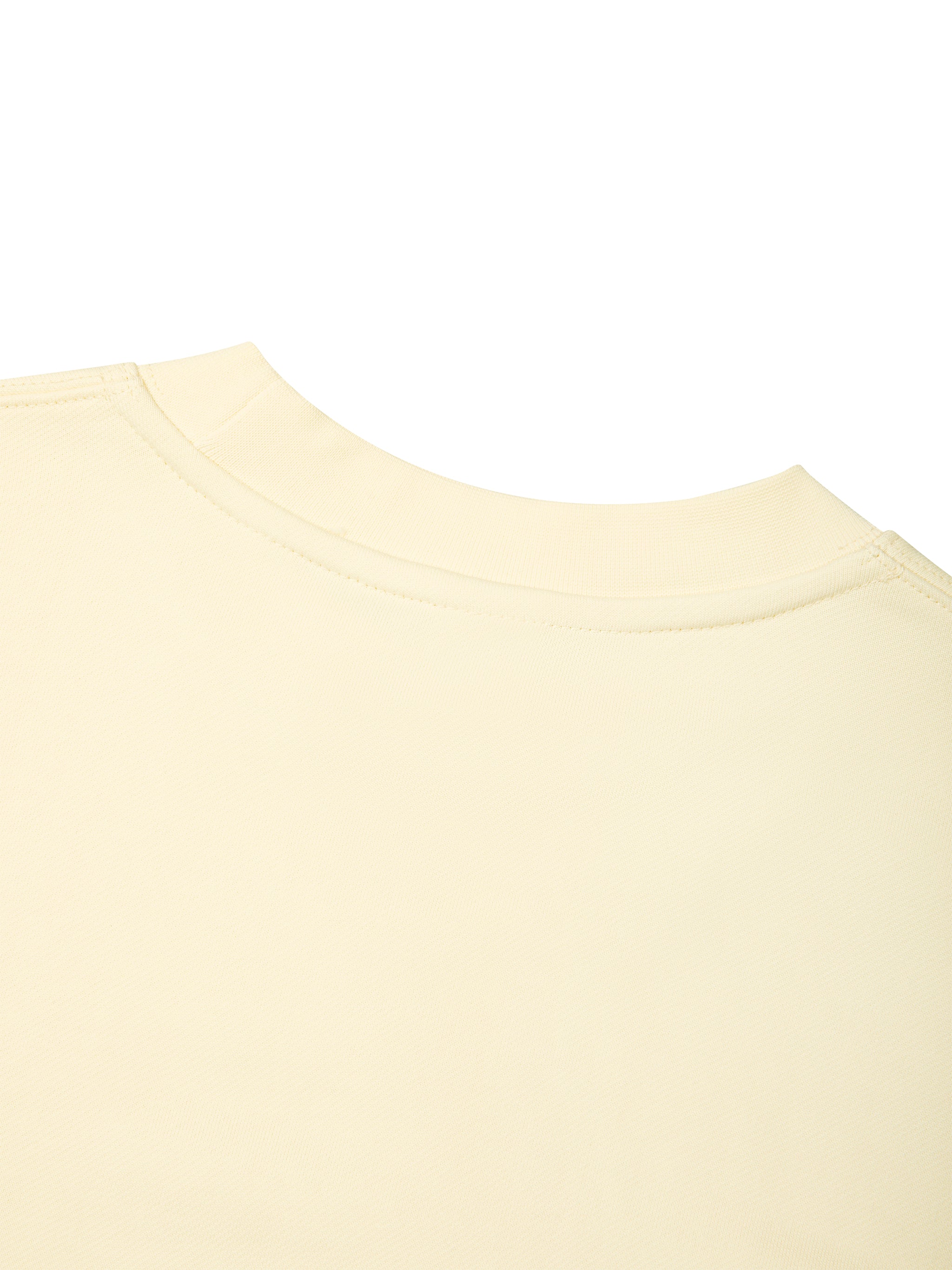 BLANKZ Heavyweight Crew 420 — Back neckline detail