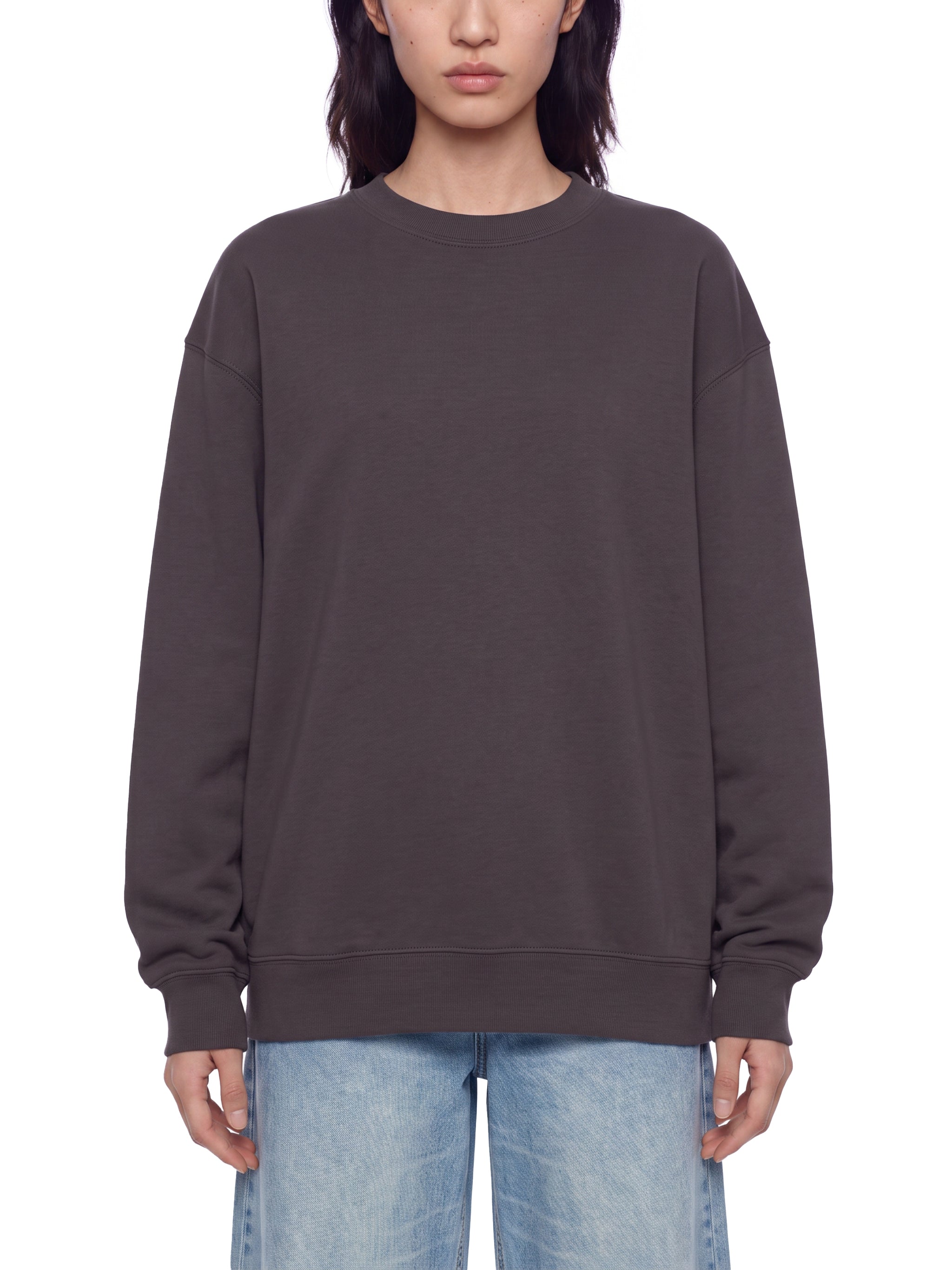 BLANKZ Heavyweight Crew 420 — Model wearing the garment, front view