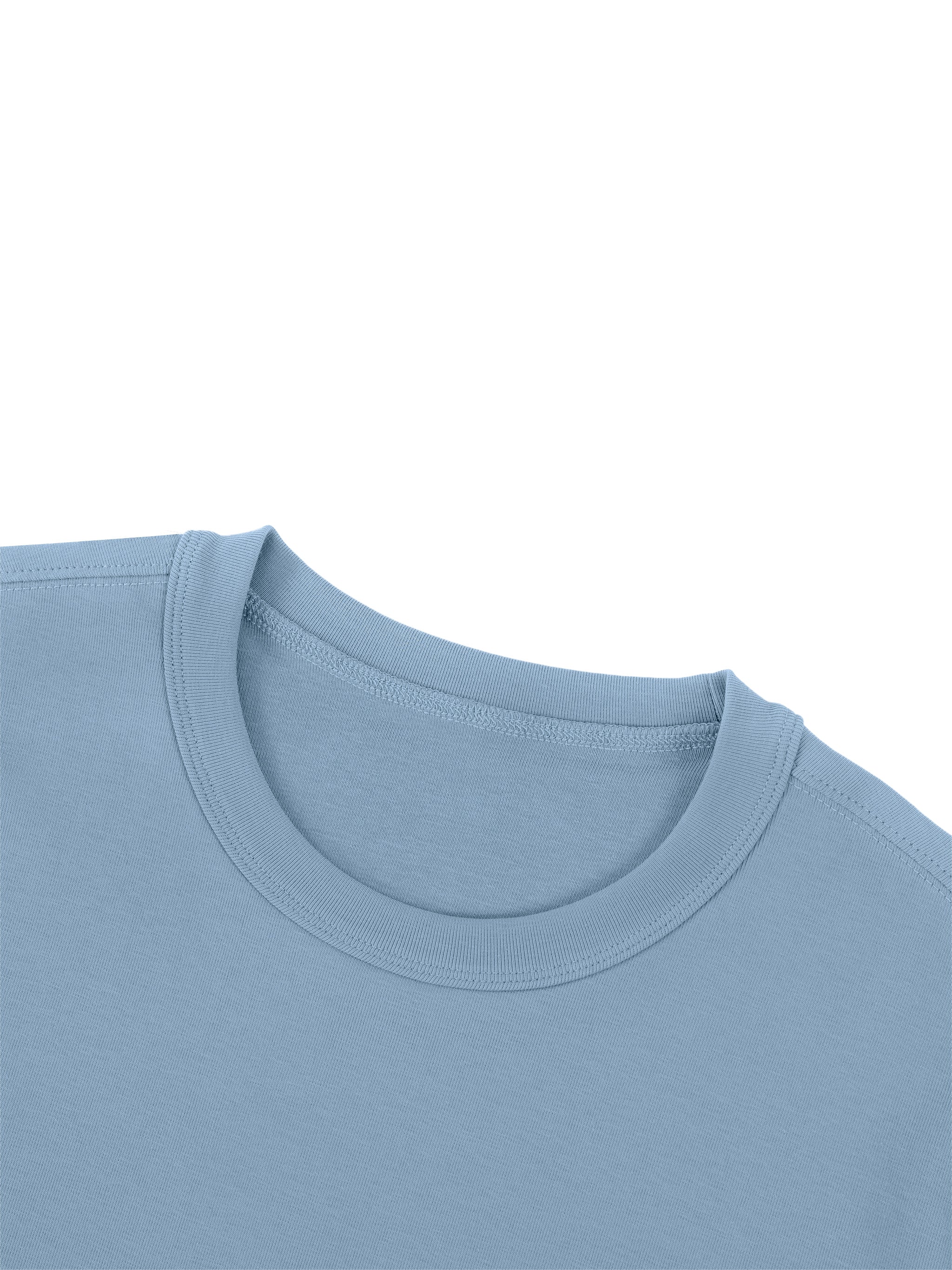 BLANKZ Heavy Slim Tee — Ribbed crew neck detail